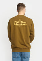 Revolution Printed Crewneck Sweatshirts Dustbrown