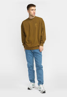 Revolution Printed Crewneck Sweatshirts Dustbrown