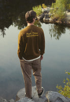 Revolution Printed Crewneck Sweatshirts Dustbrown