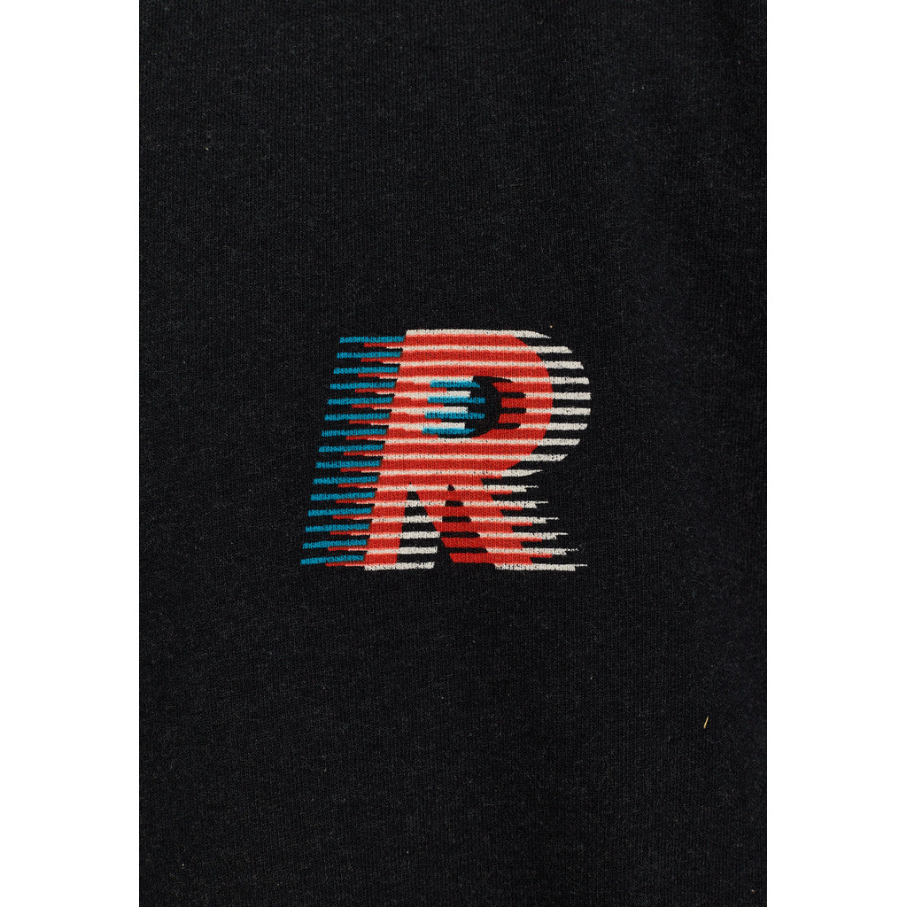 Revolution Printed Crewneck Sweatshirts Black-melange