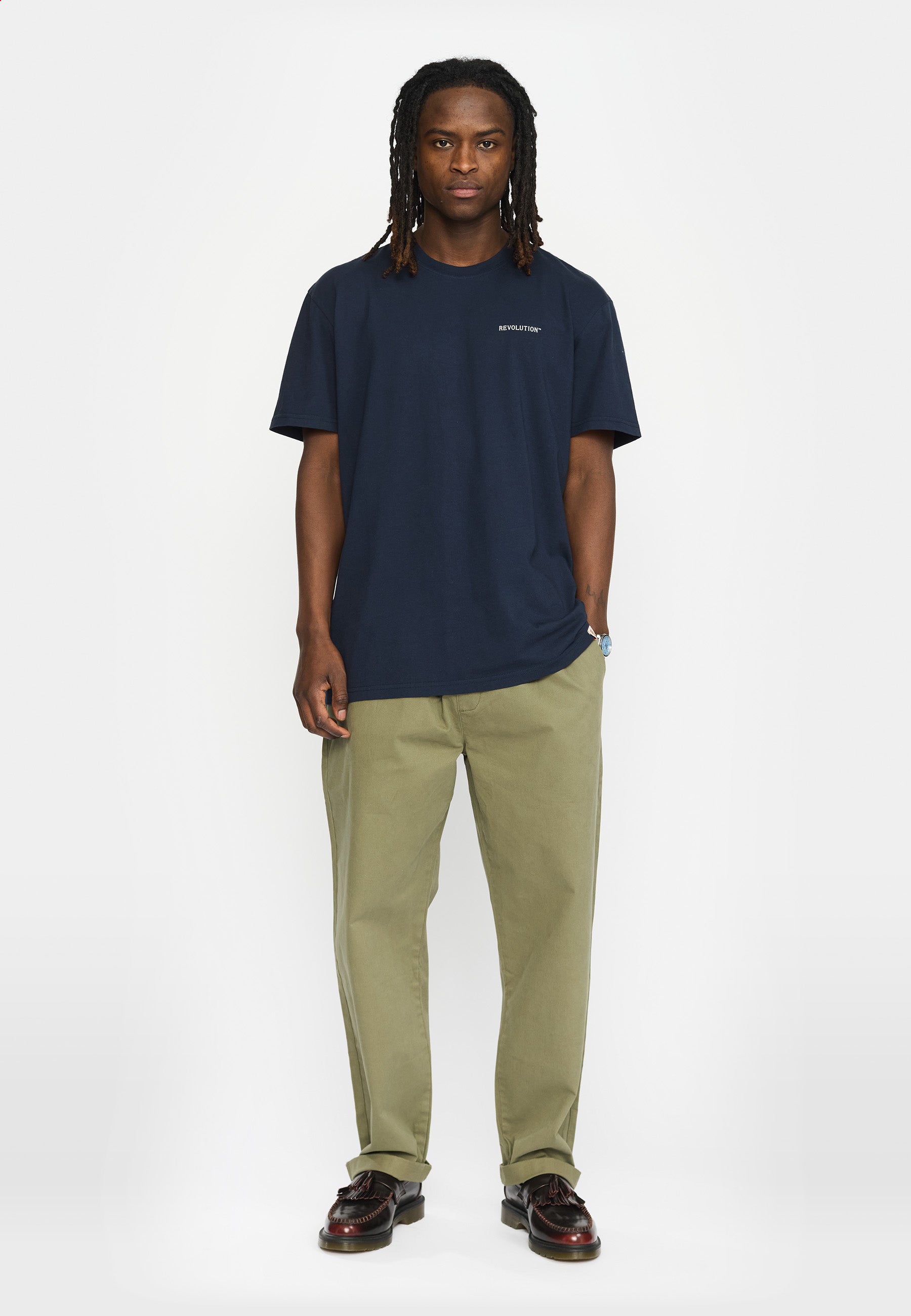 Revolution Printed T-shirt T-Shirts Navy