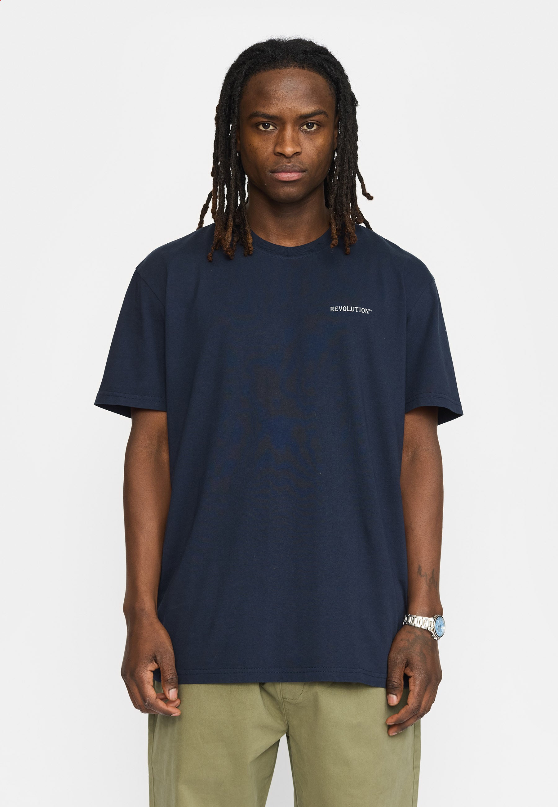 Revolution Printed T-shirt T-Shirts Navy