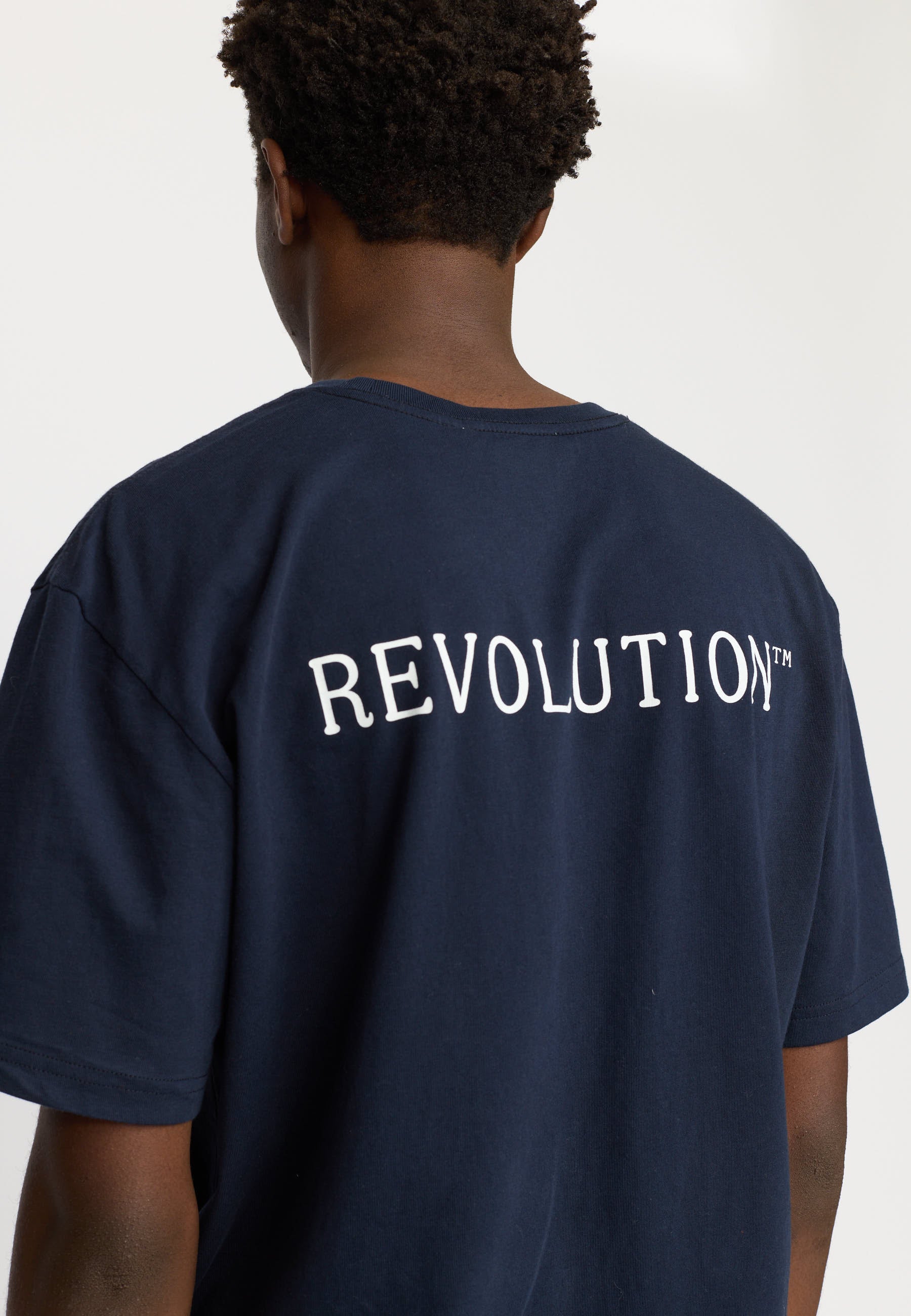 Revolution Printed T-shirt T-Shirts Navy