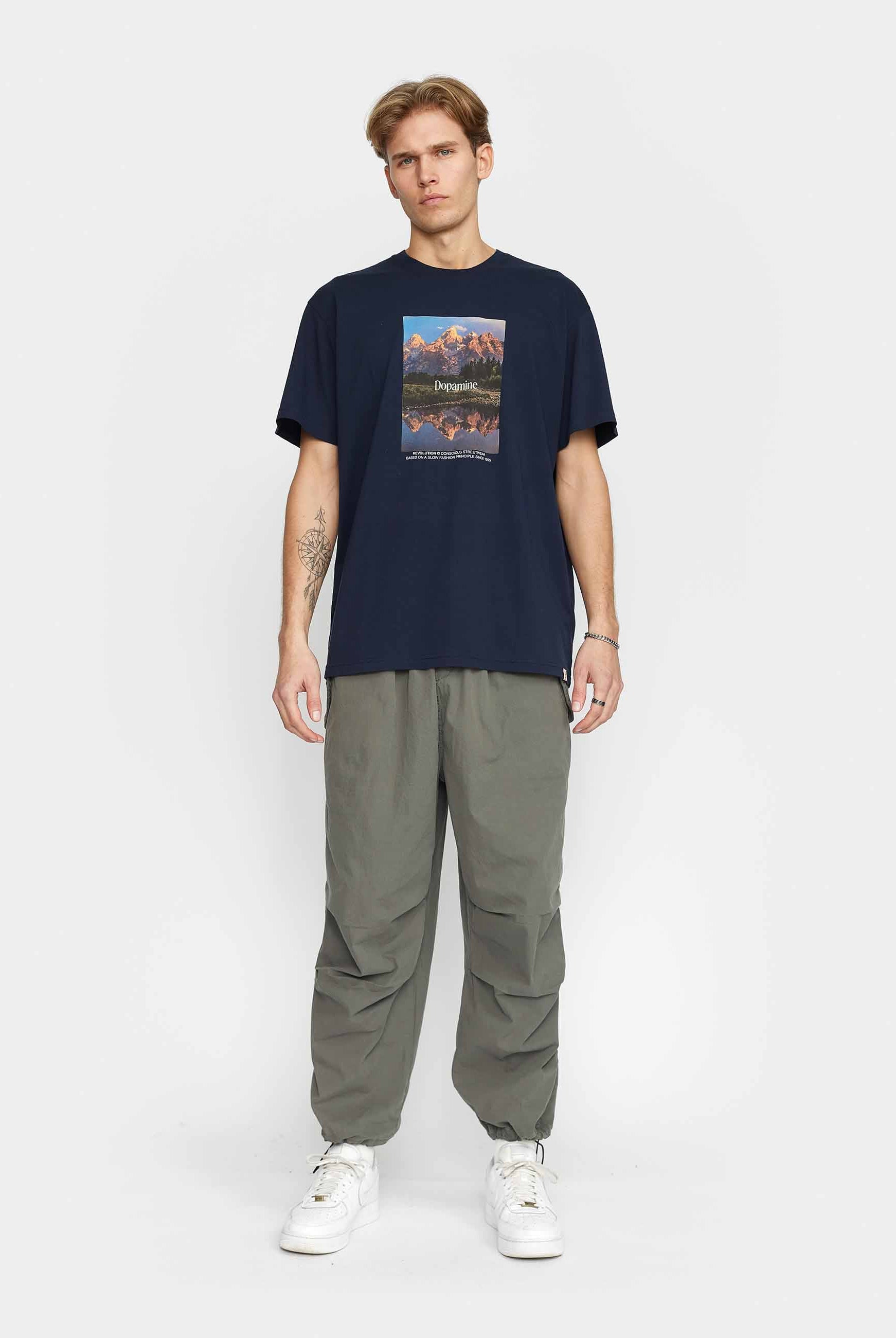 Revolution Printed T-shirt T-Shirts Navy
