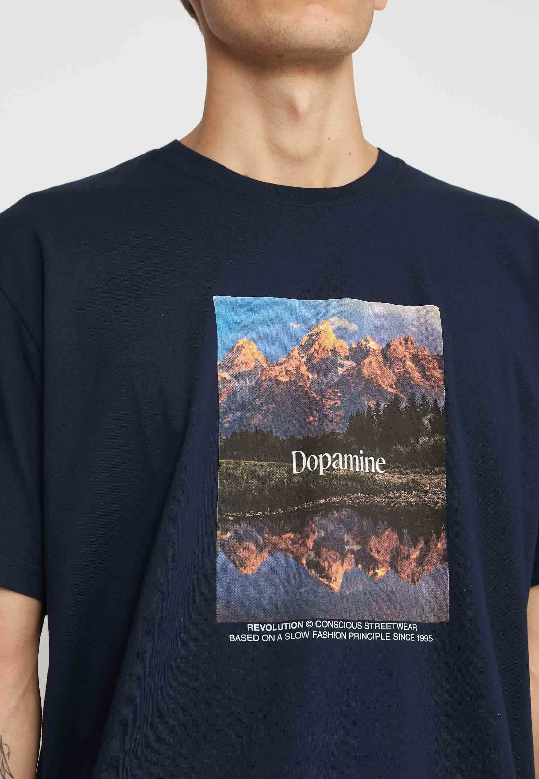 Revolution Printed T-shirt T-Shirts Navy