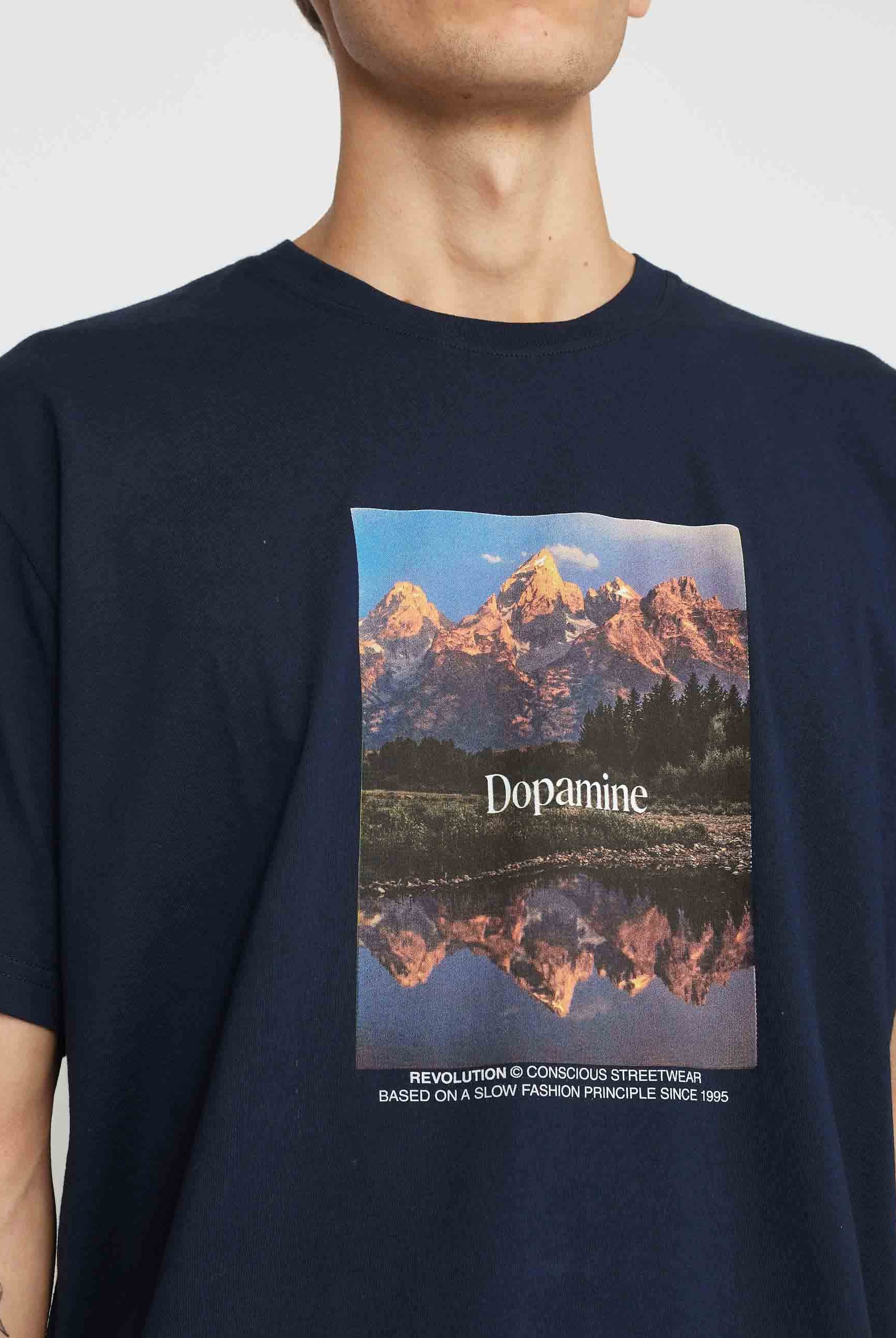 Revolution Printed T-shirt T-Shirts Navy
