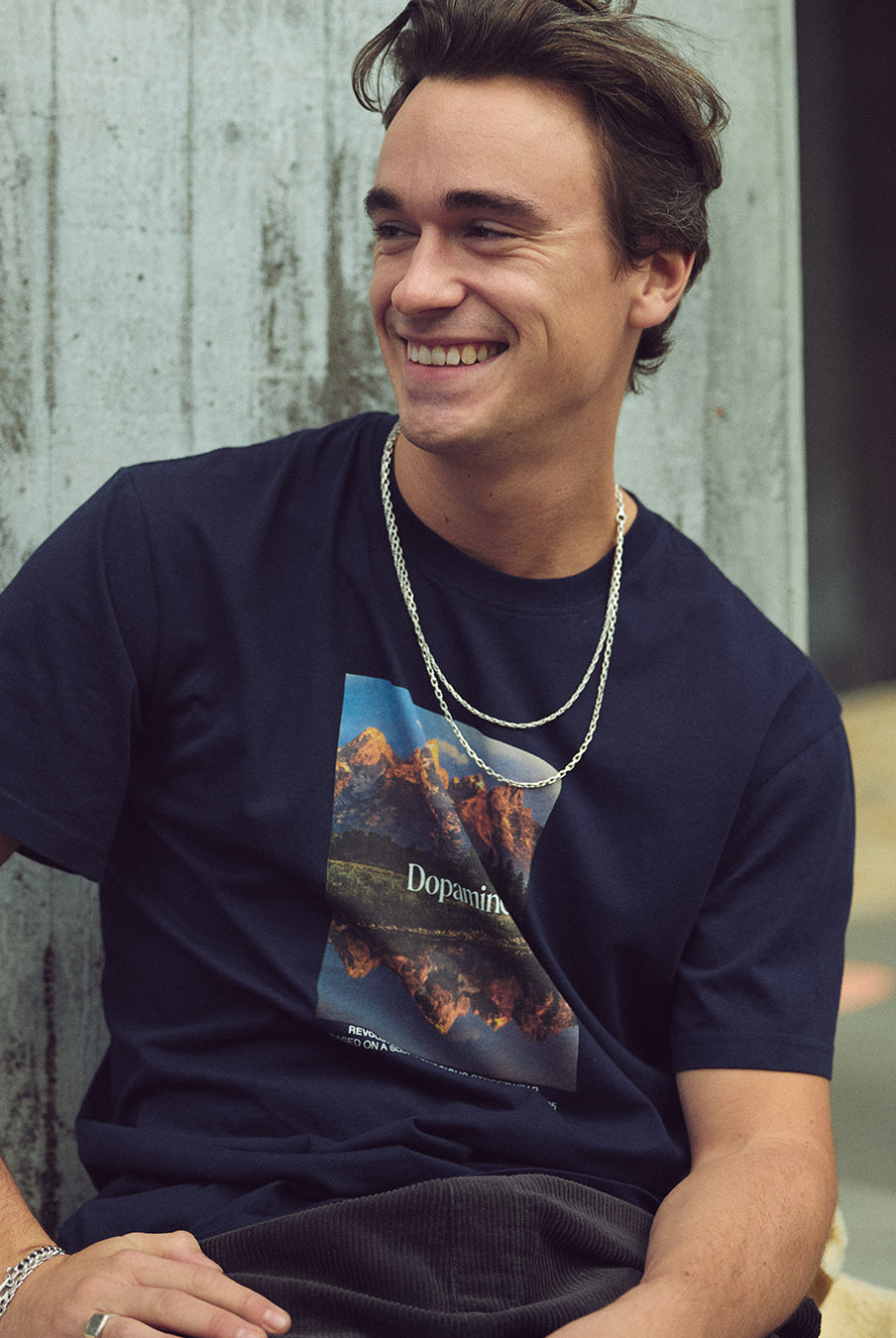 Revolution Printed T-shirt T-Shirts Navy