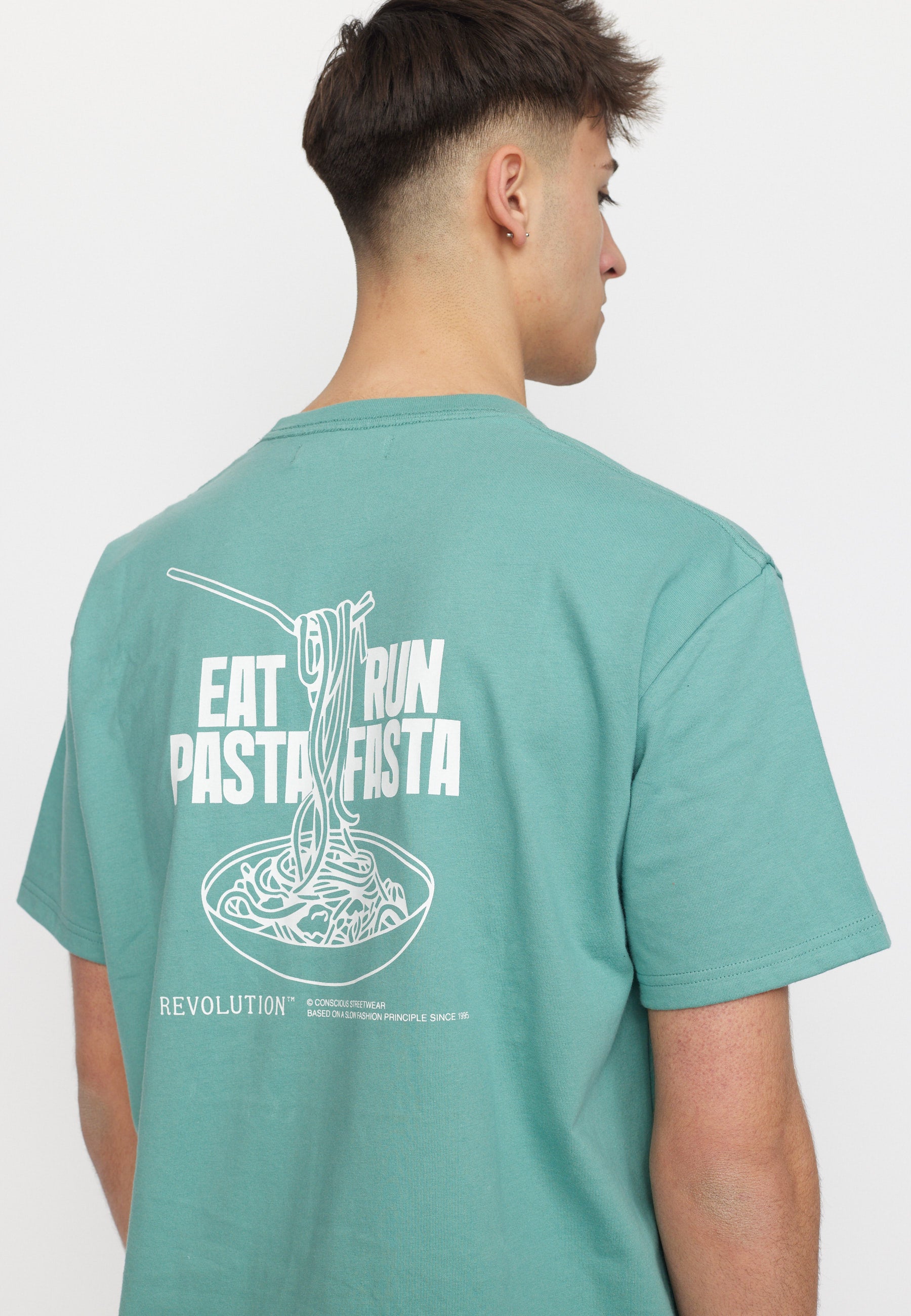 Revolution Printed T-shirt T-Shirts Dustgreen