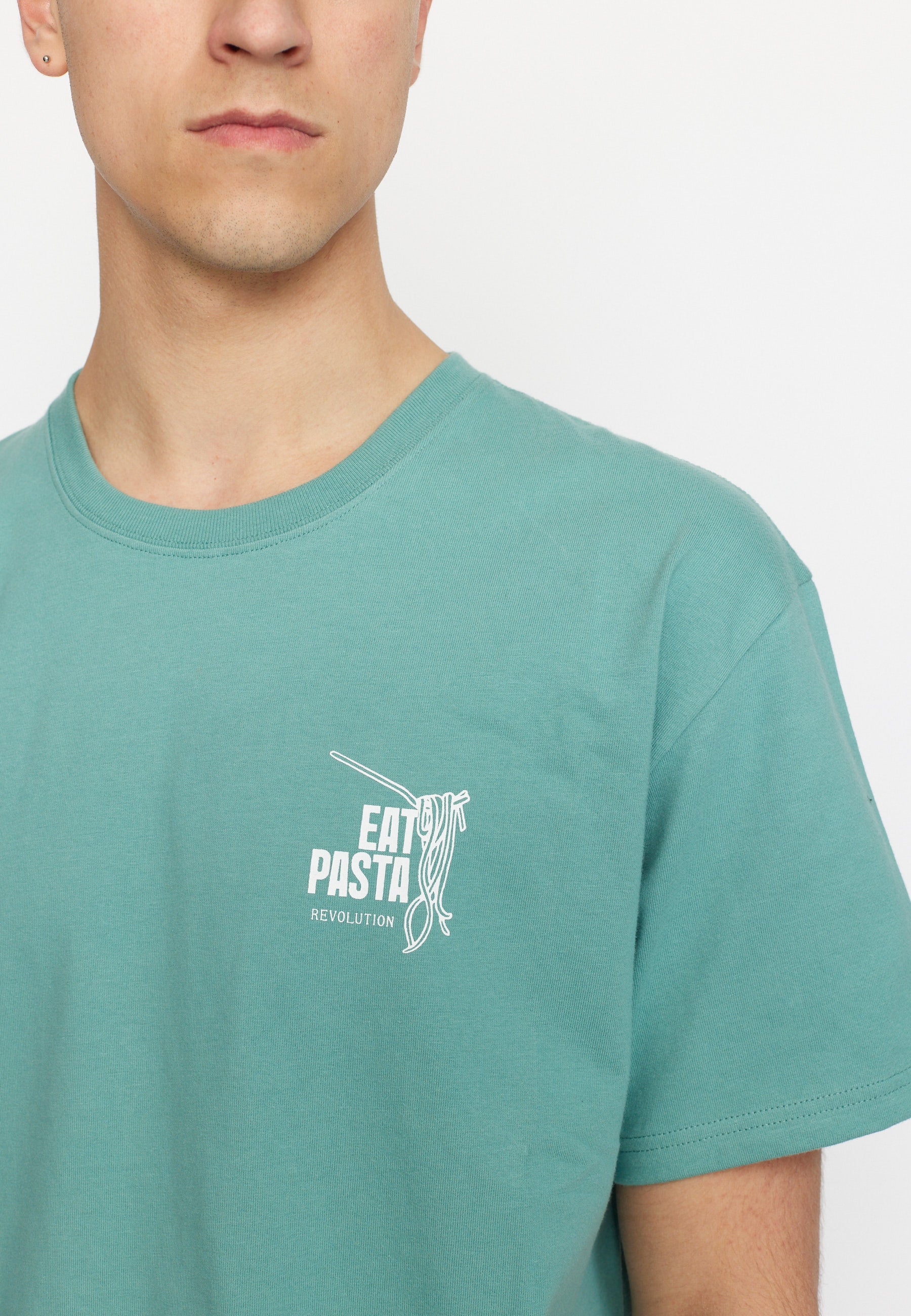 Revolution Printed T-shirt T-Shirts Dustgreen