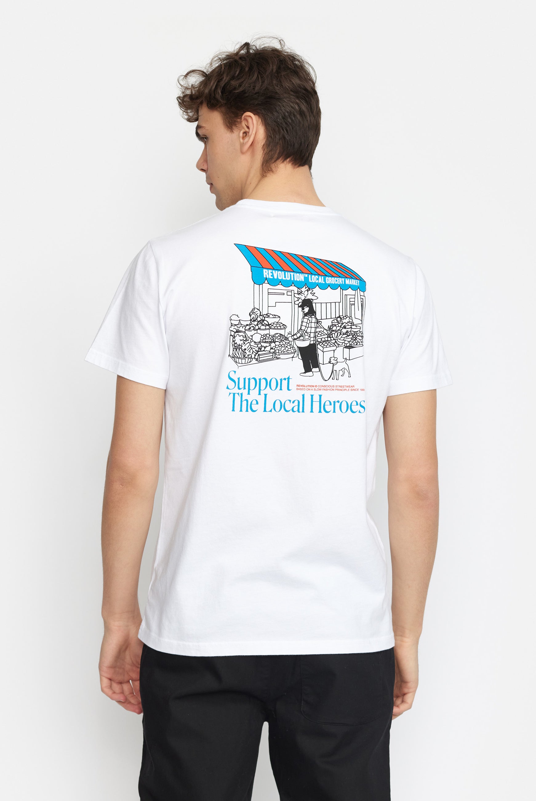 Revolution Printed T-shirt T-Shirts White