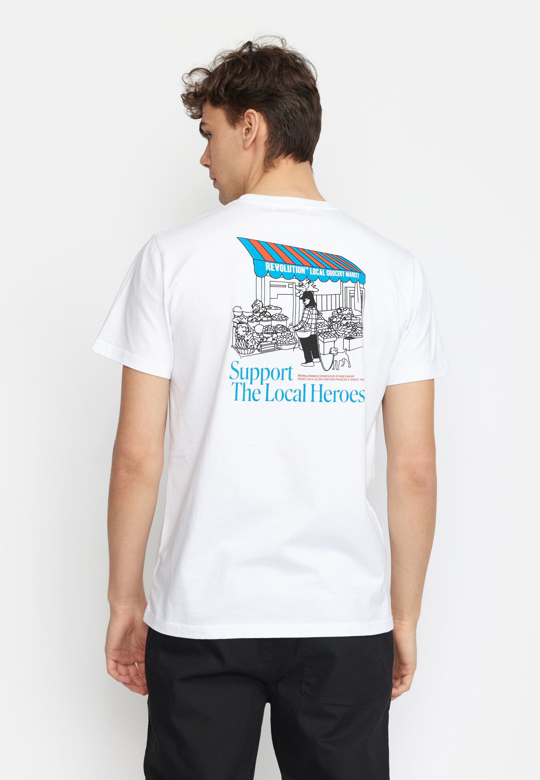 Revolution Printed T-shirt T-Shirts White
