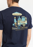 Revolution Printed T-shirt T-Shirts Navy
