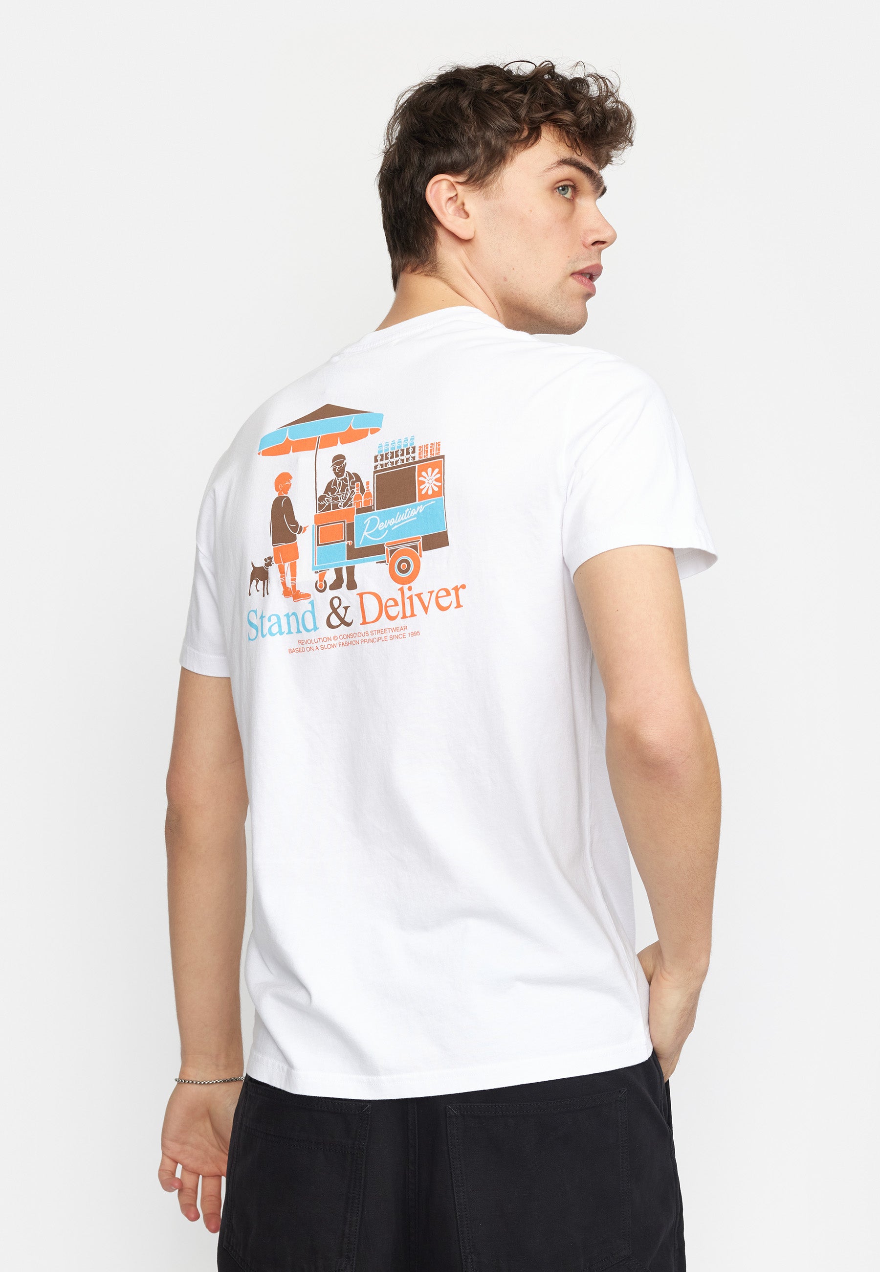 Revolution Printed T-shirt T-Shirts White