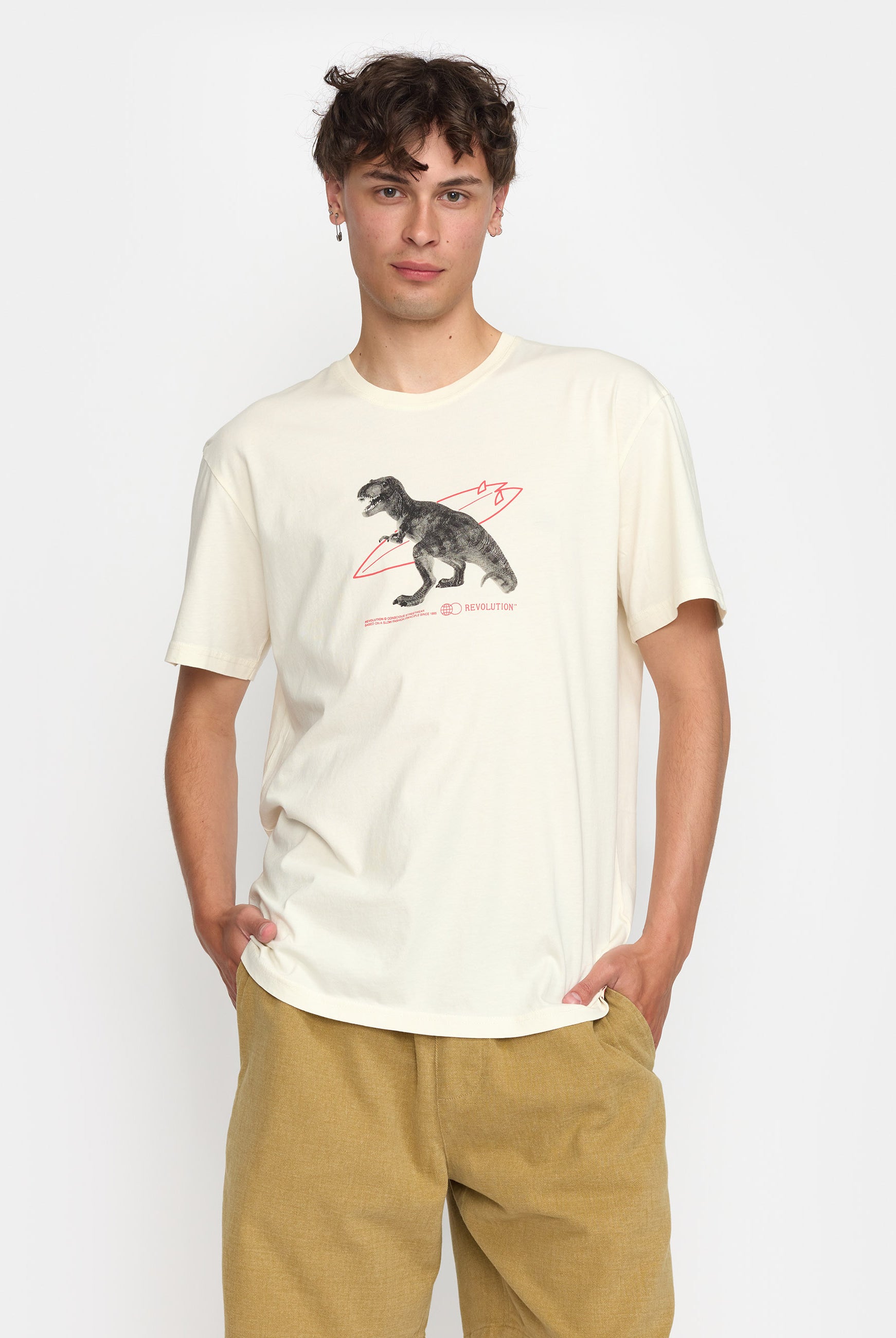 Revolution Printed T-shirt T-Shirts Offwhite