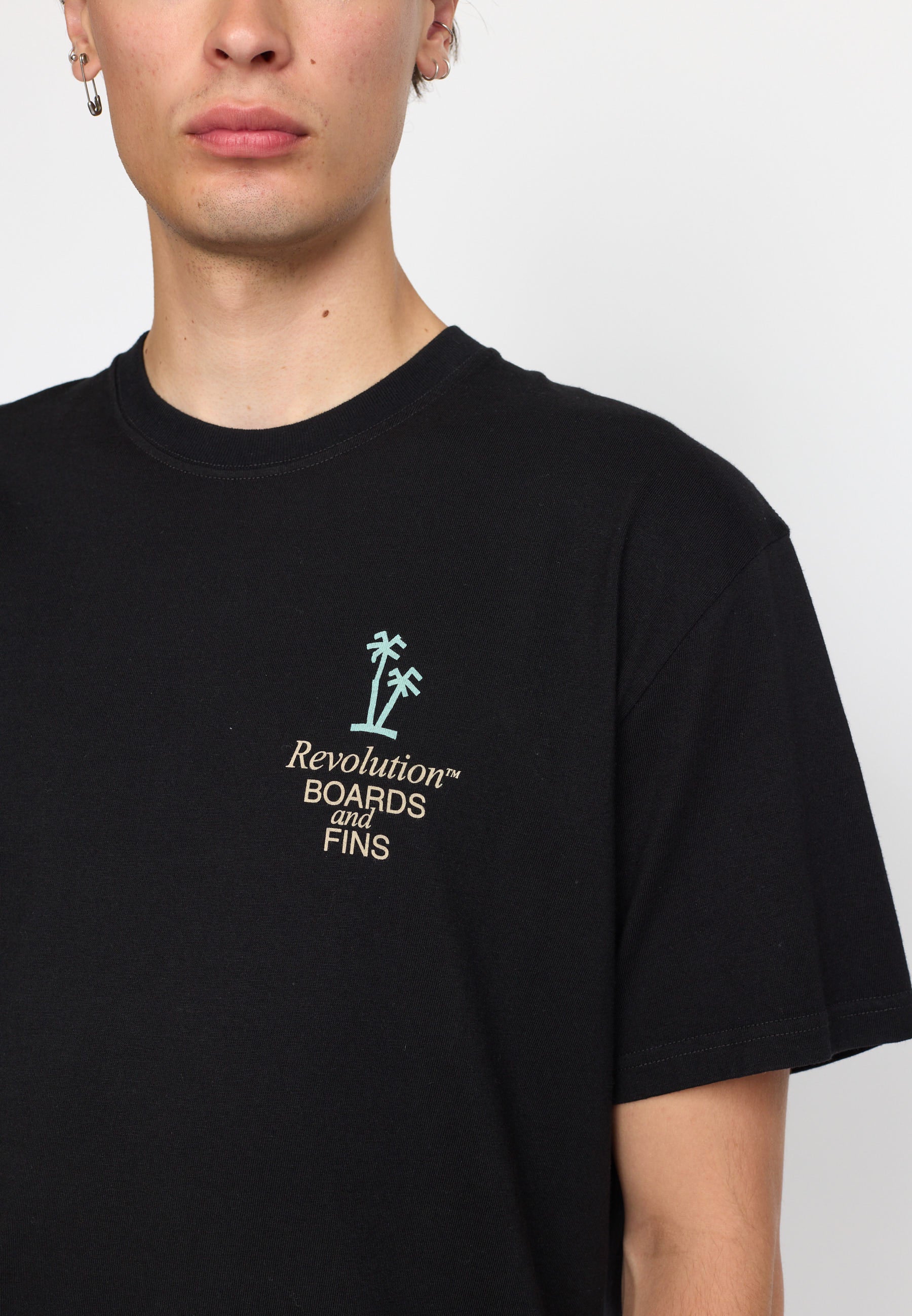 Revolution Printed T-shirt T-Shirts Black