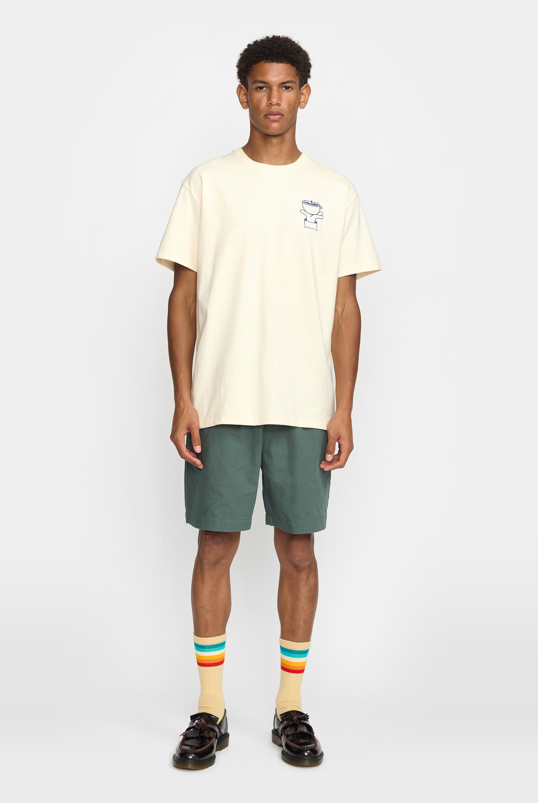 Revolution Printed T-shirt T-Shirts Offwhite