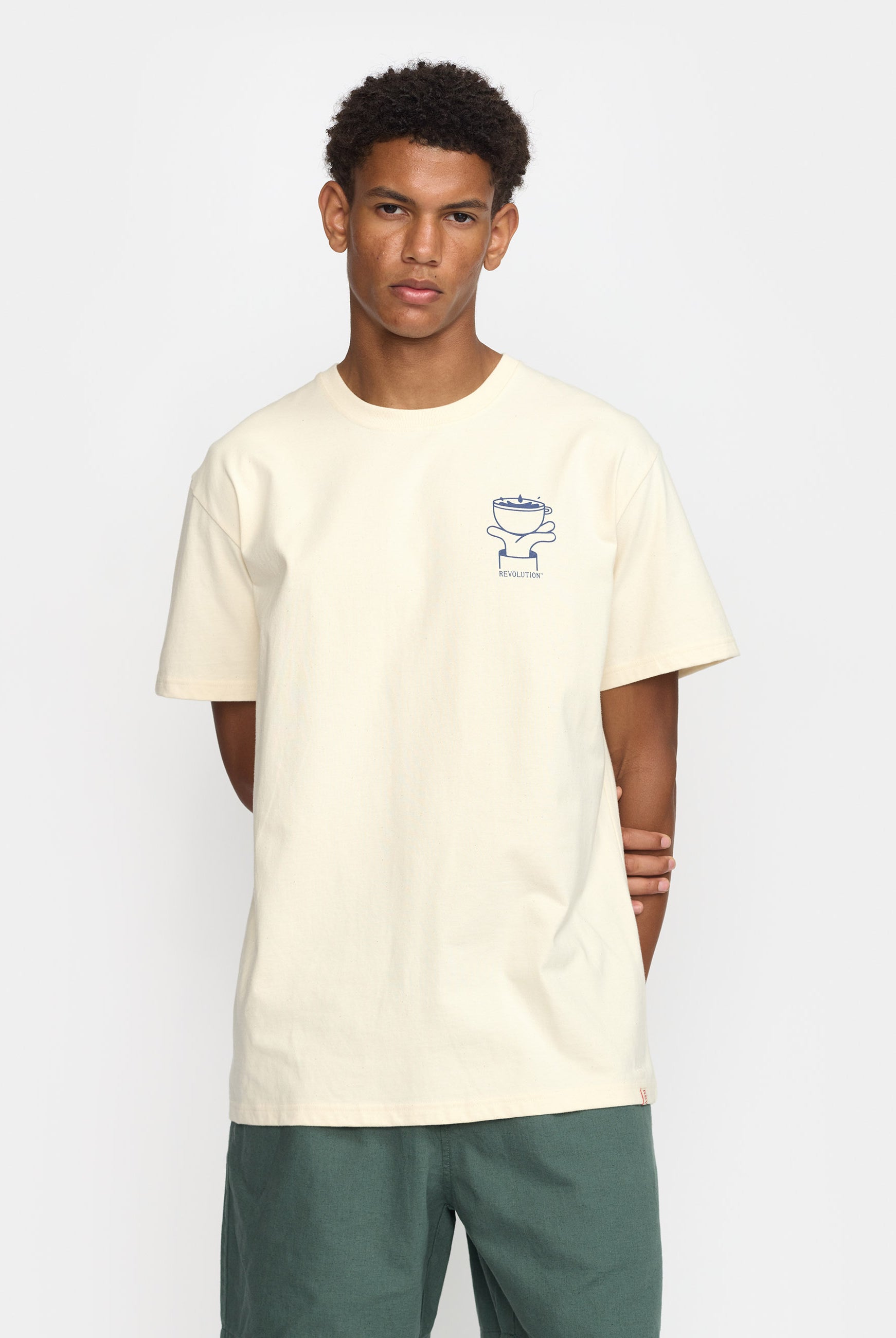 Revolution Printed T-shirt T-Shirts Offwhite