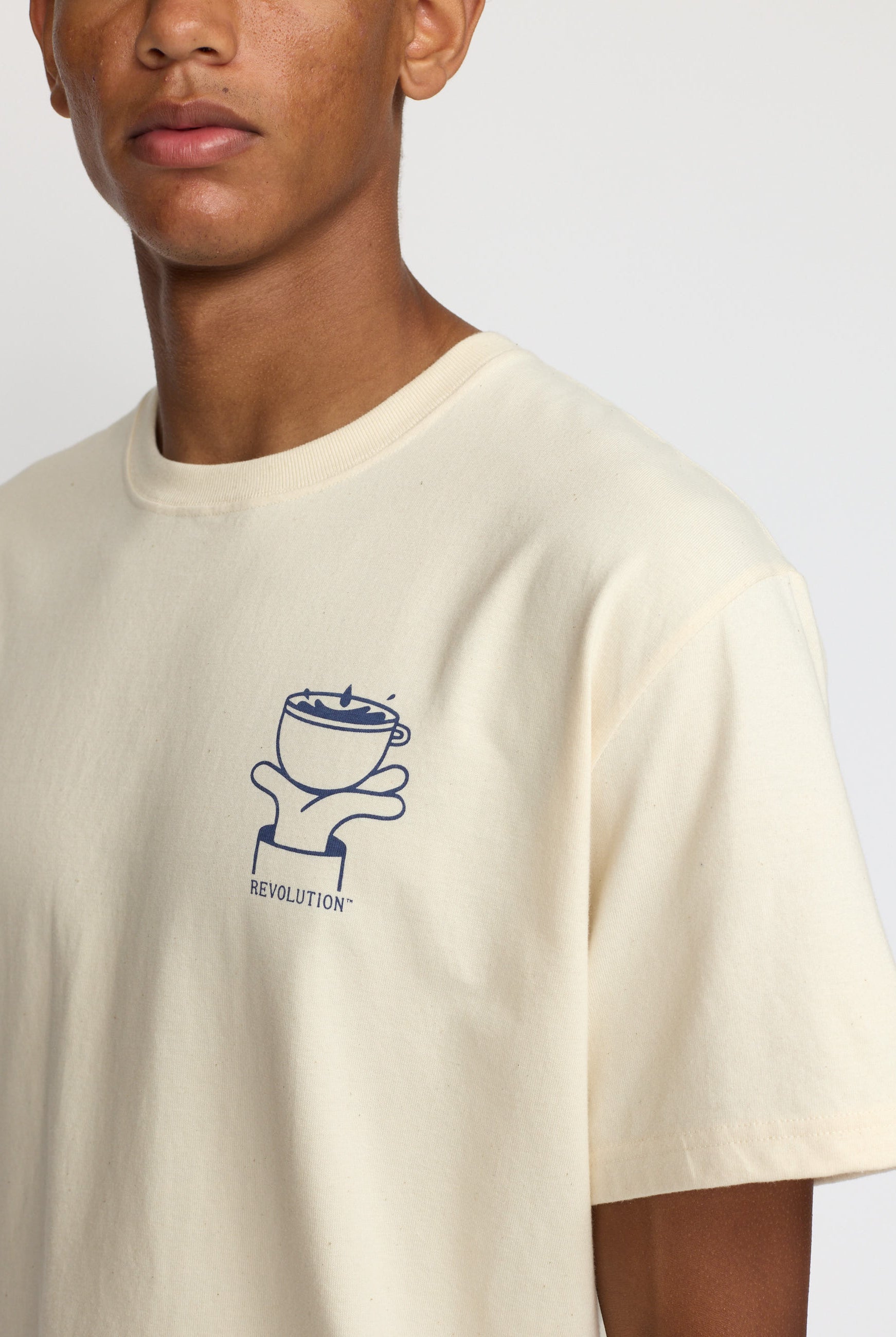 Revolution Printed T-shirt T-Shirts Offwhite