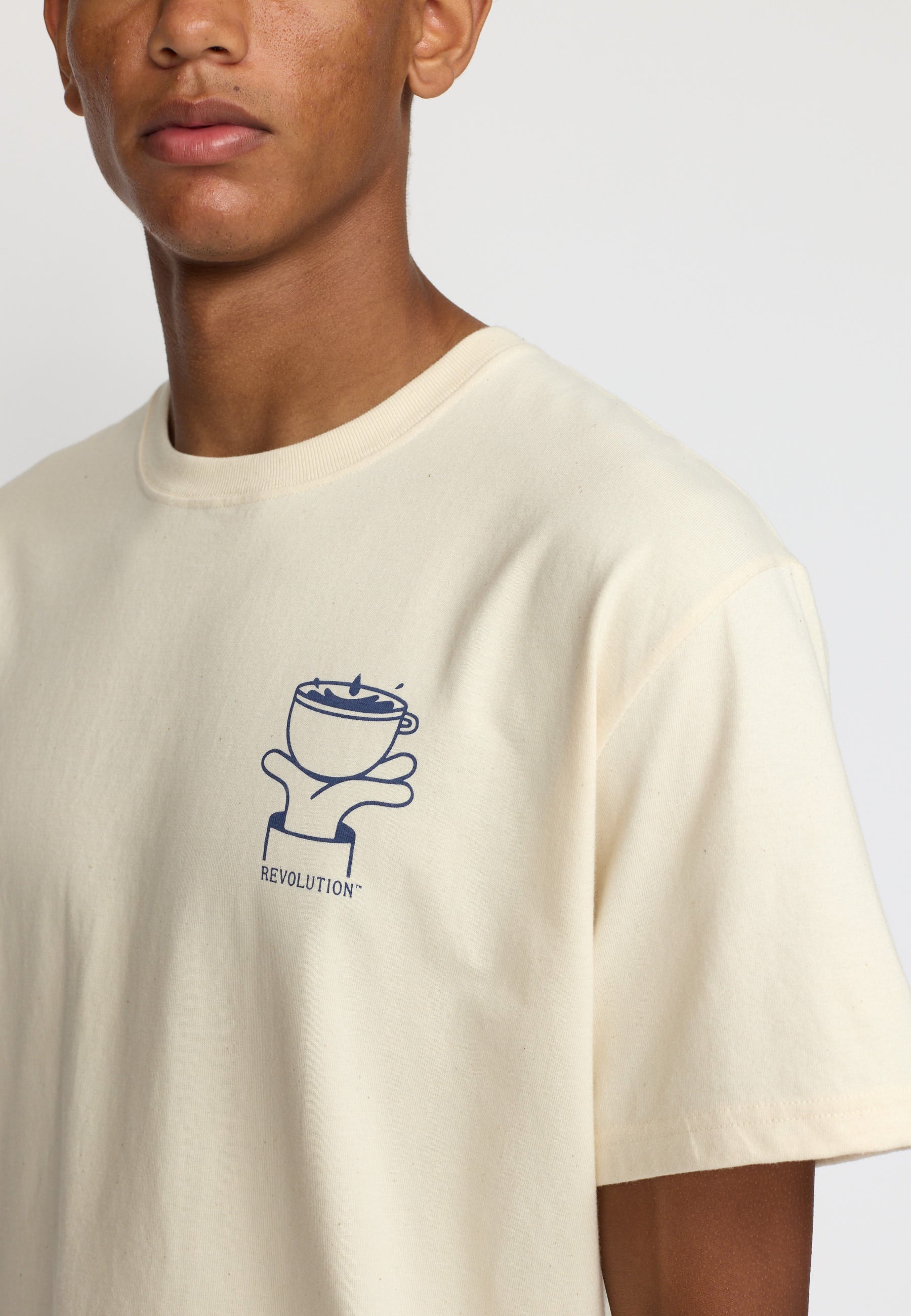 Revolution Printed T-shirt T-Shirts Offwhite