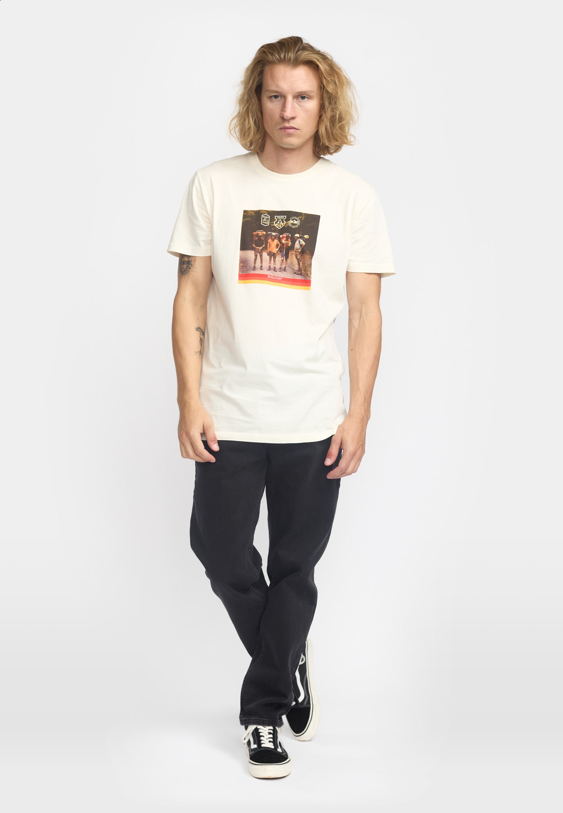 Revolution Printed T-shirt T-Shirts Offwhite
