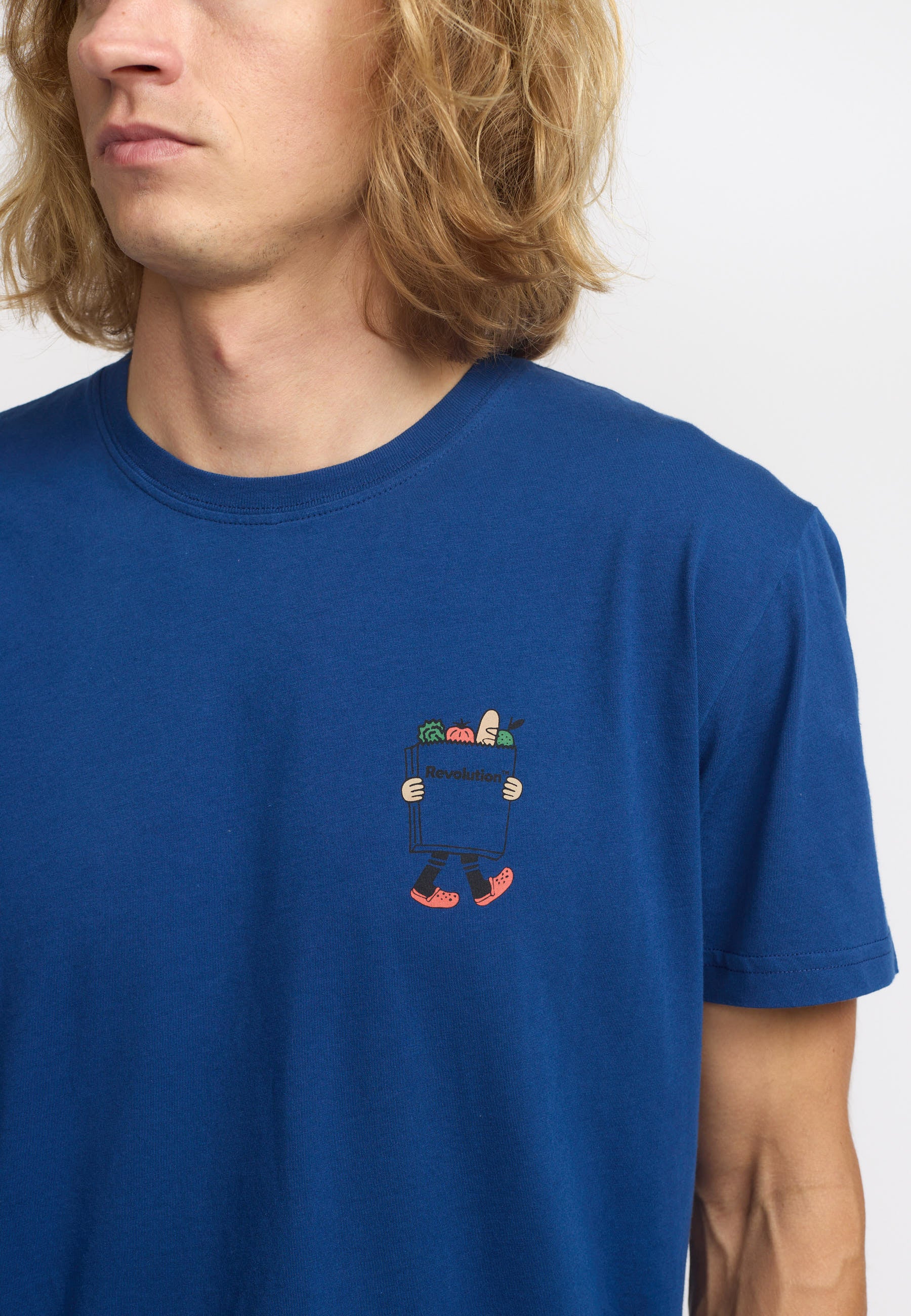 Revolution Printed T-shirt T-Shirts Blue