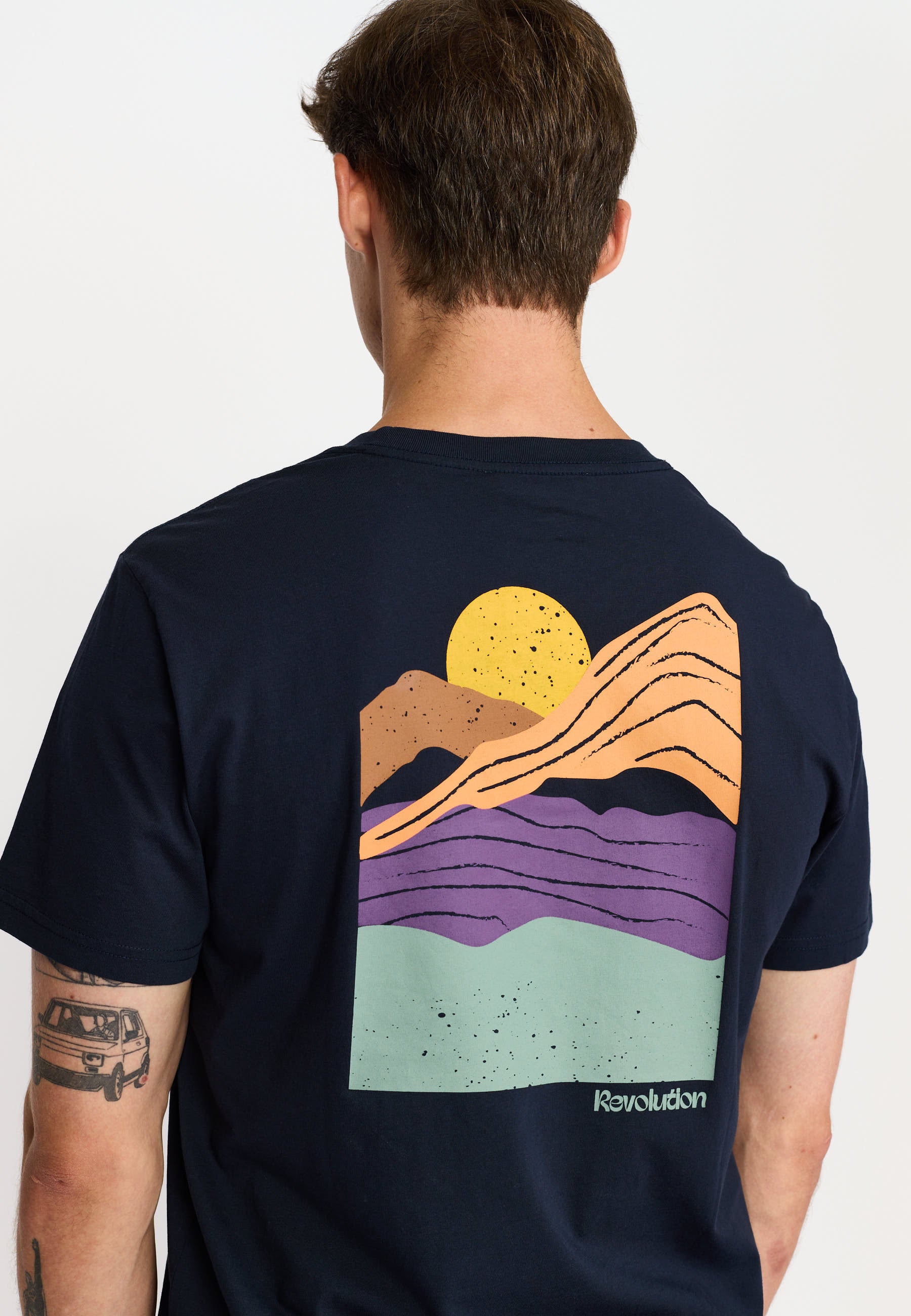 Revolution Printed T-shirt T-Shirts Navy