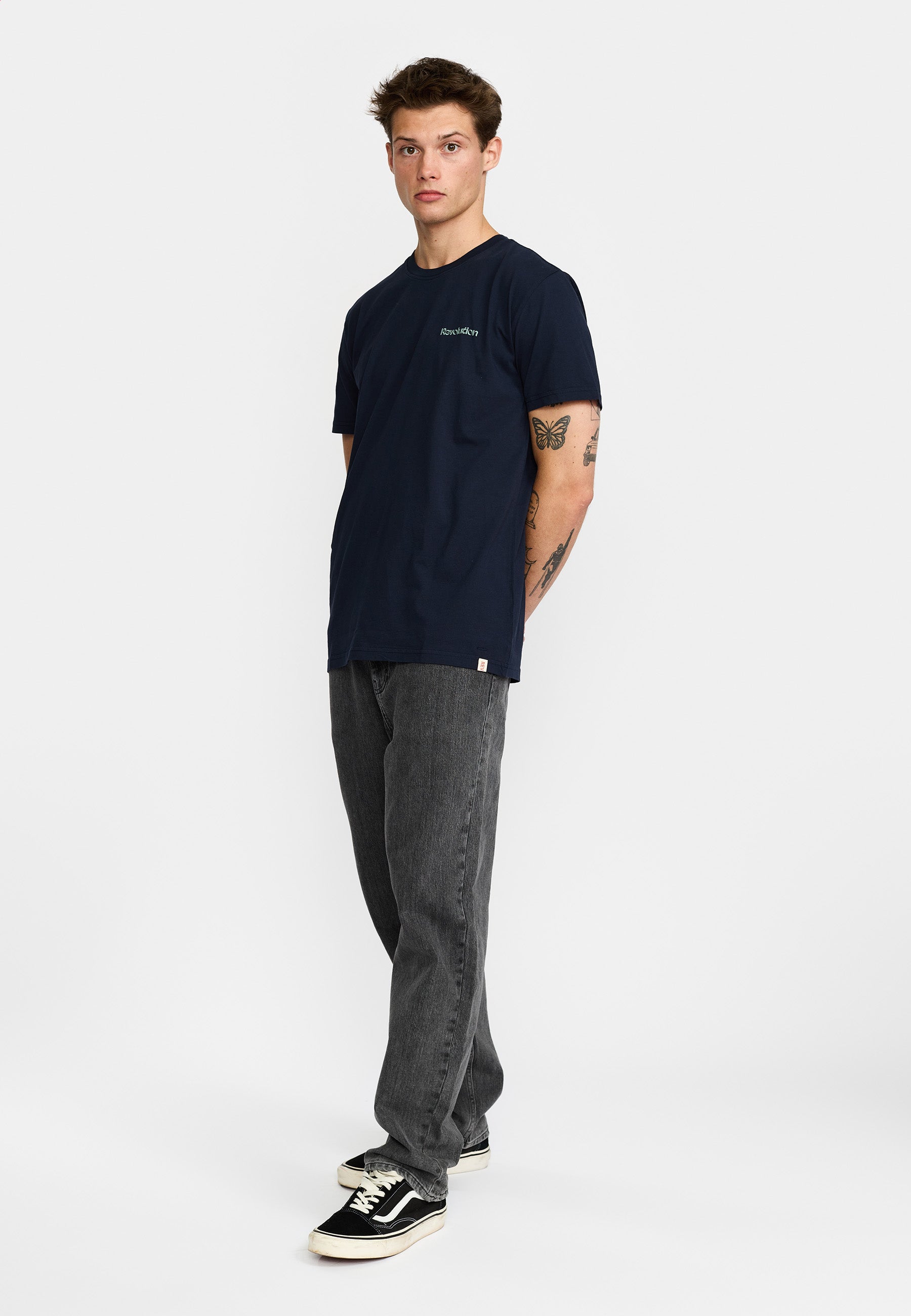 Revolution Printed T-shirt T-Shirts Navy