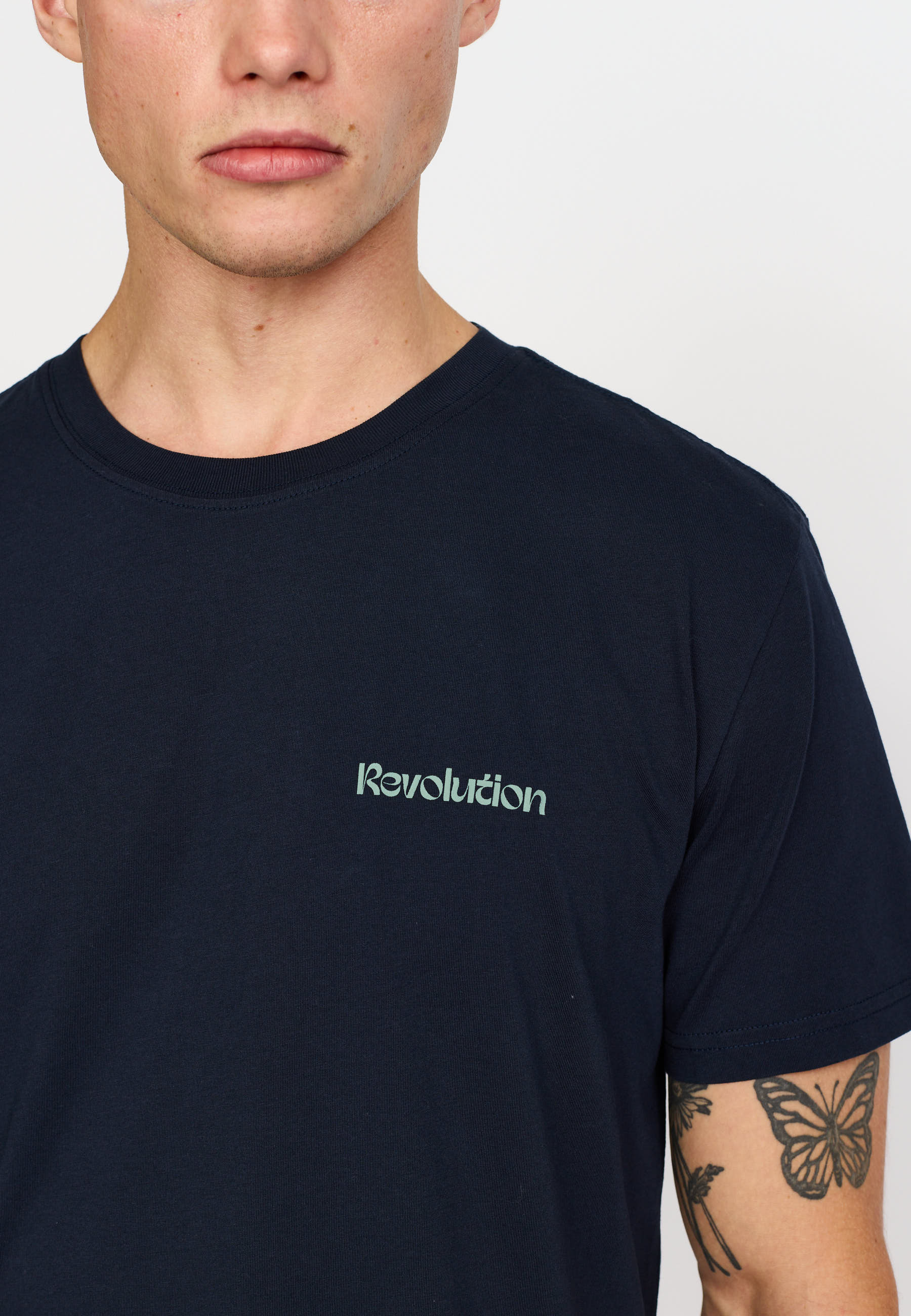 Revolution Printed T-shirt T-Shirts Navy