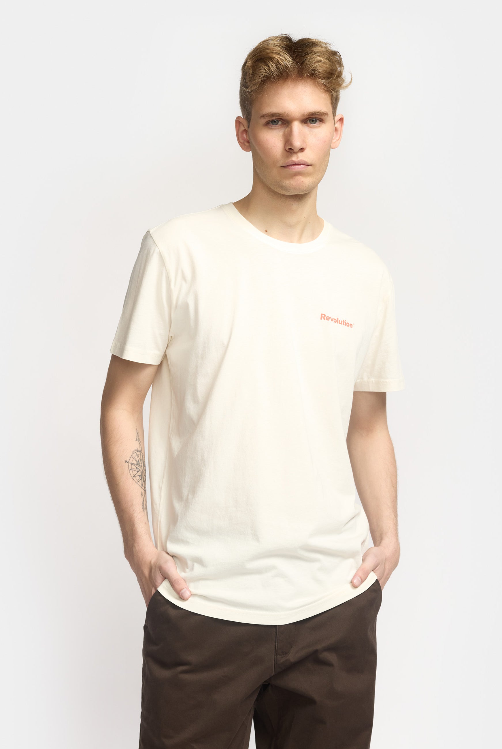 Revolution Printed T-shirt T-Shirts Offwhite