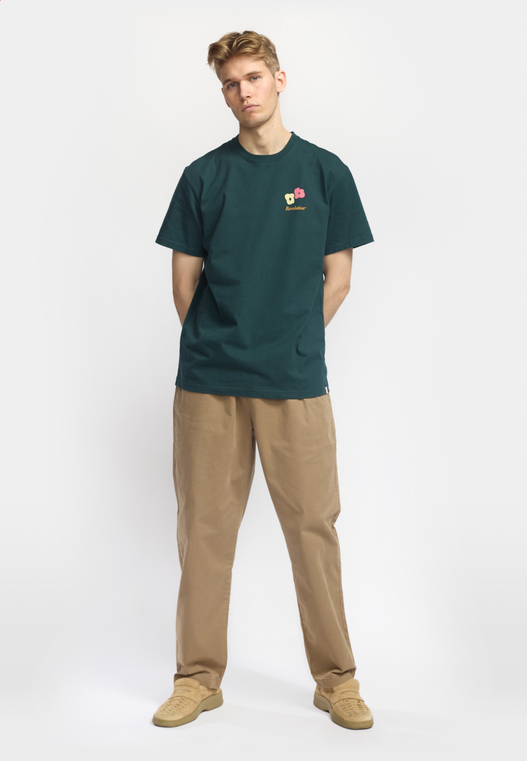 Revolution Printed T-shirt T-Shirts Darkgreen