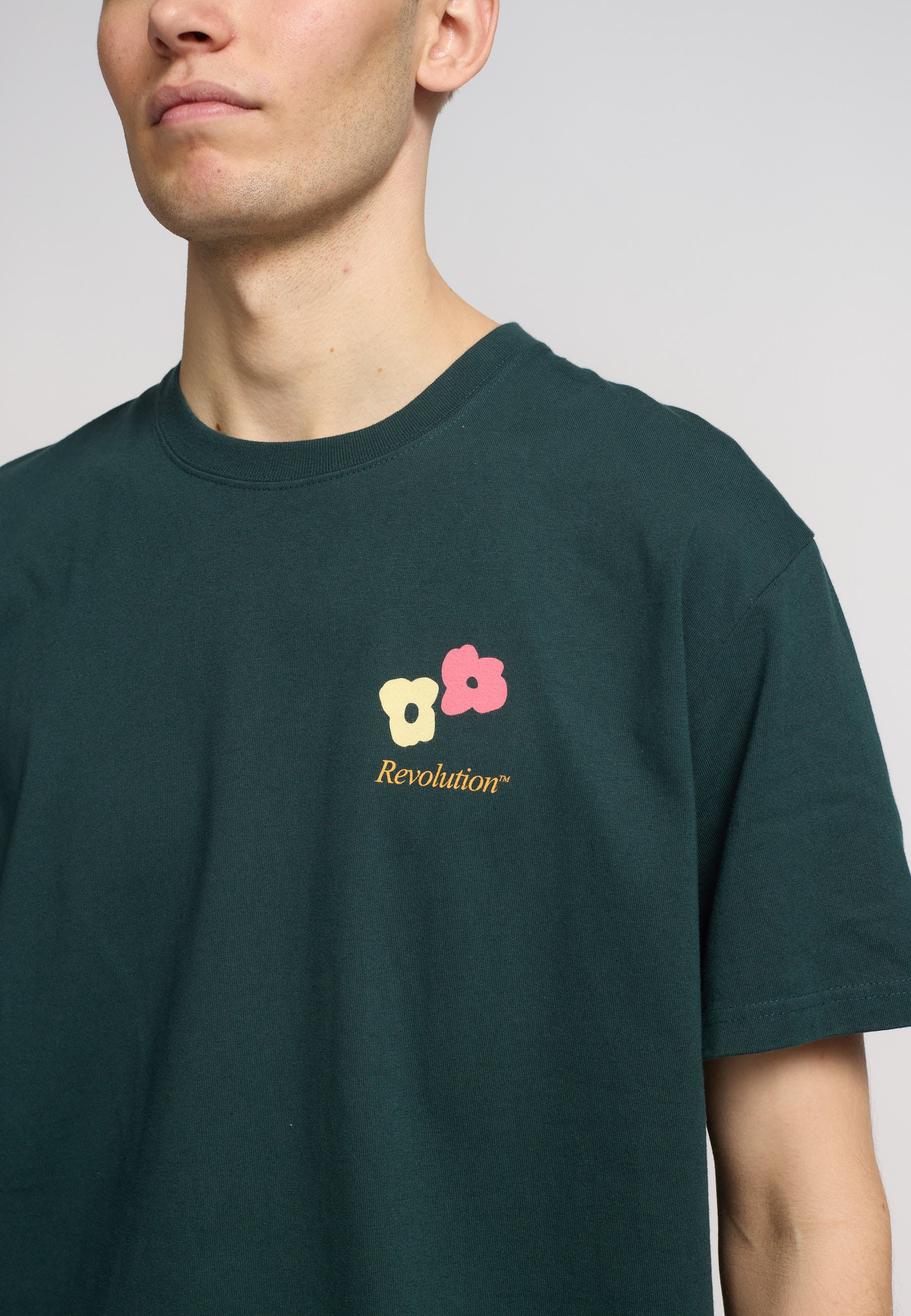Revolution Printed T-shirt T-Shirts Darkgreen