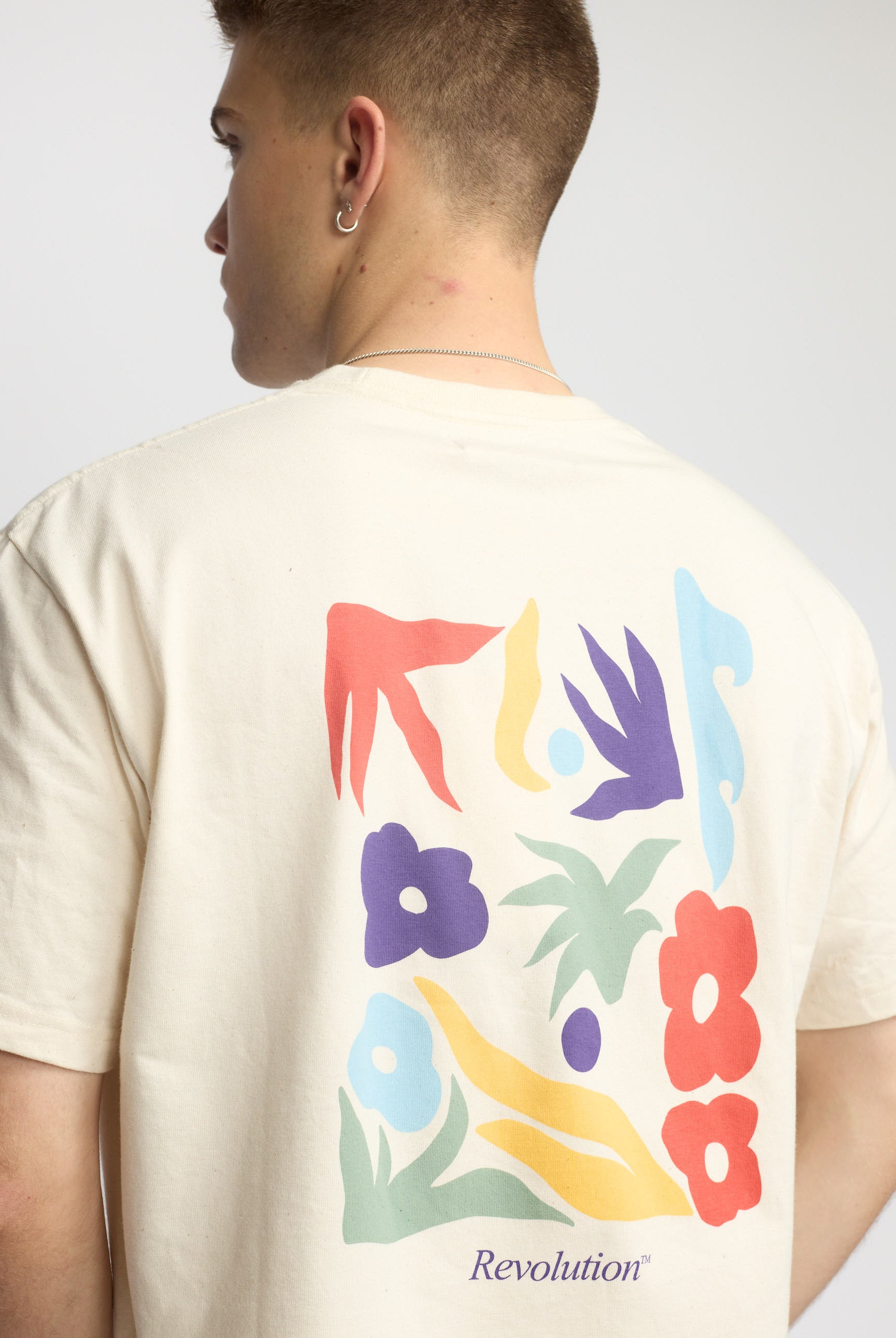 Revolution Printed T-shirt T-Shirts Offwhite
