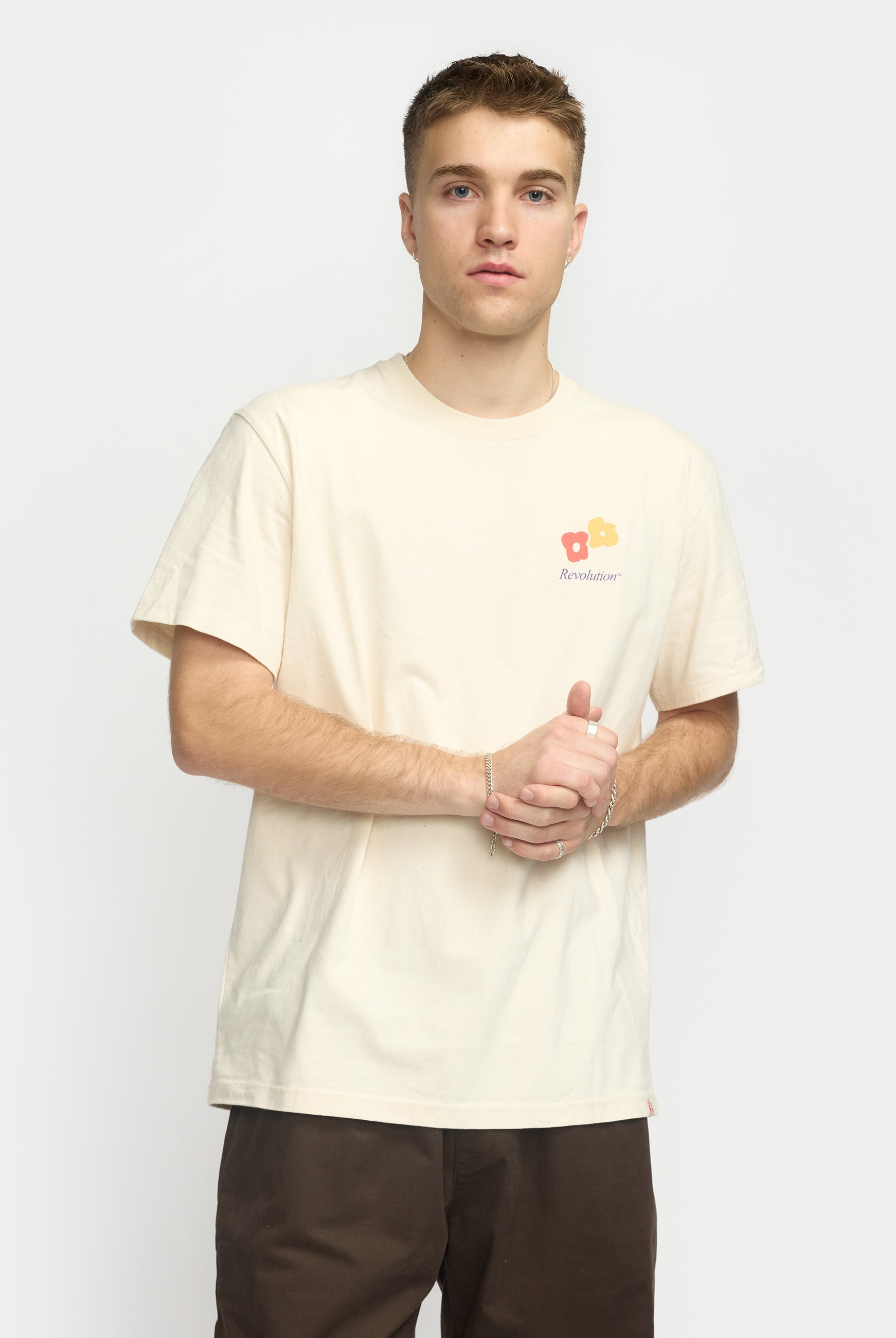 Revolution Printed T-shirt T-Shirts Offwhite