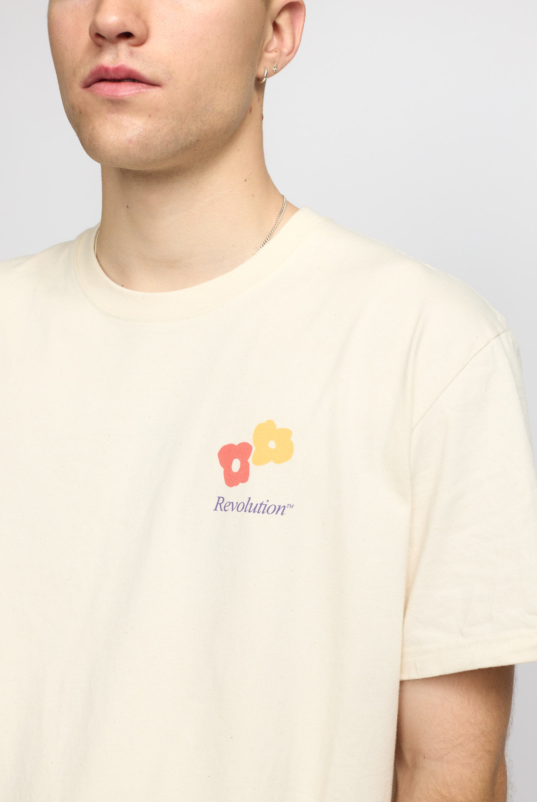 Revolution Printed T-shirt T-Shirts Offwhite