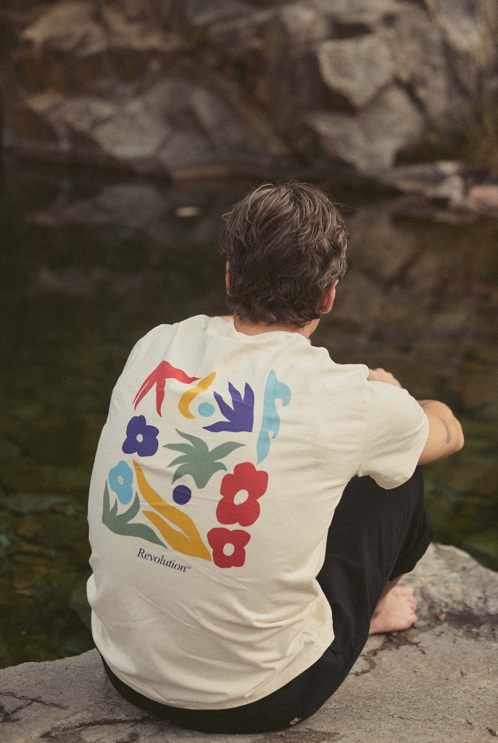 Revolution Printed T-shirt T-Shirts Offwhite