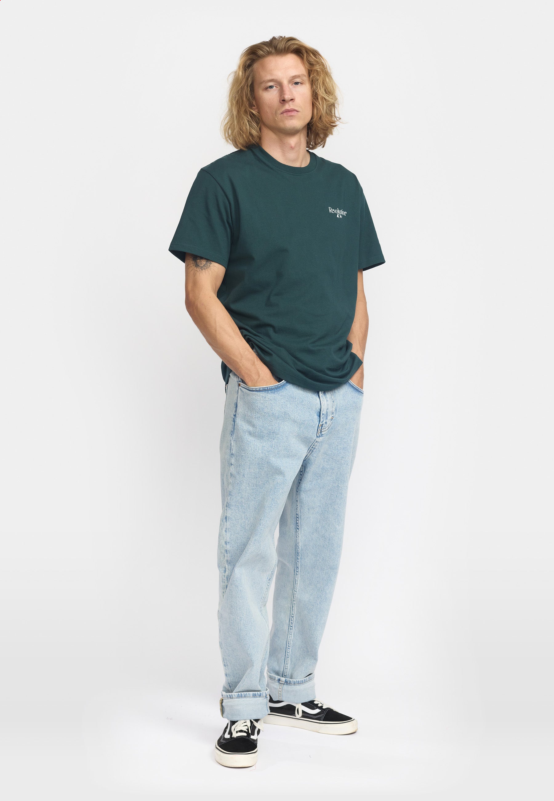 Revolution Printed T-shirt T-Shirts Darkgreen