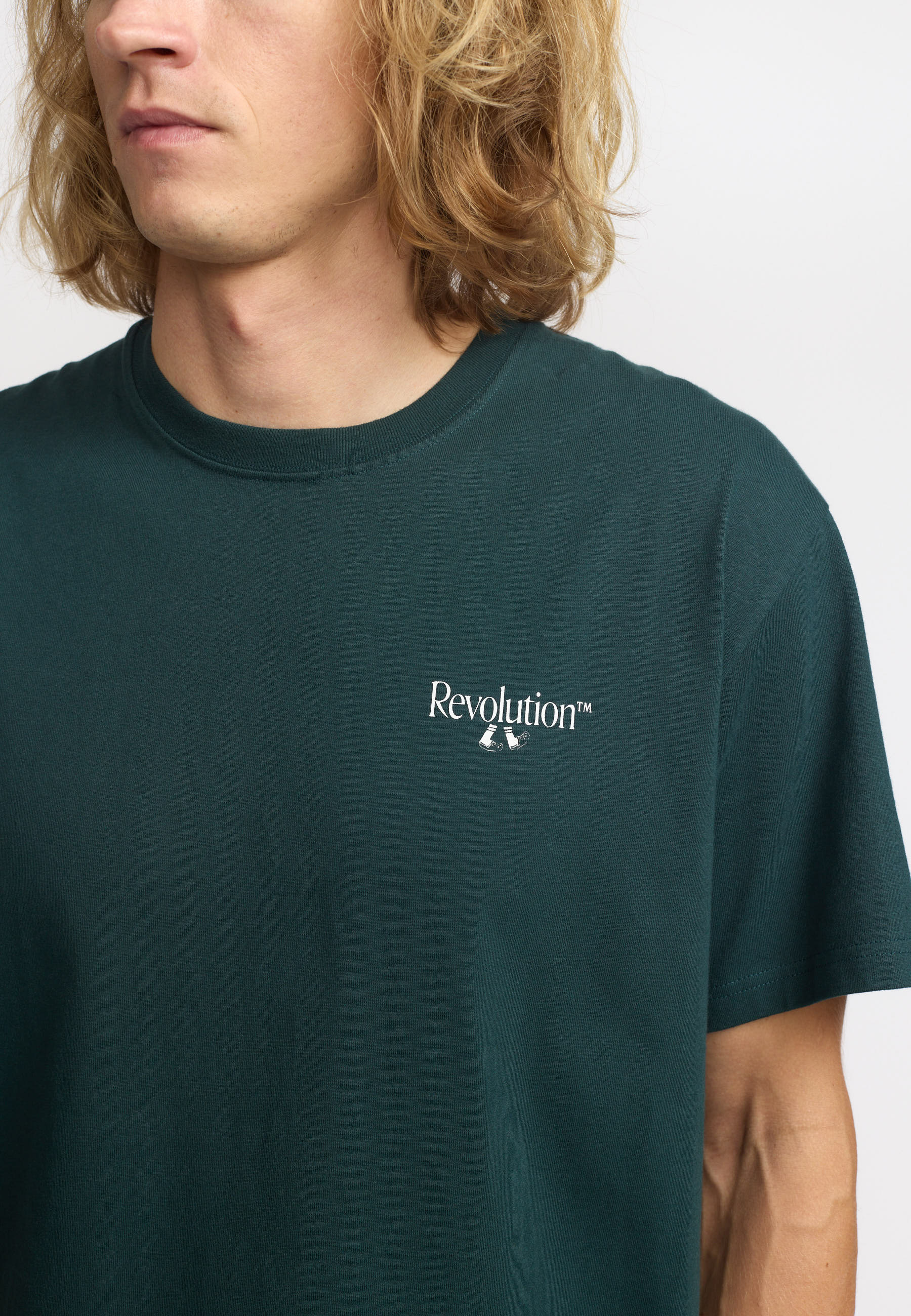 Revolution Printed T-shirt T-Shirts Darkgreen