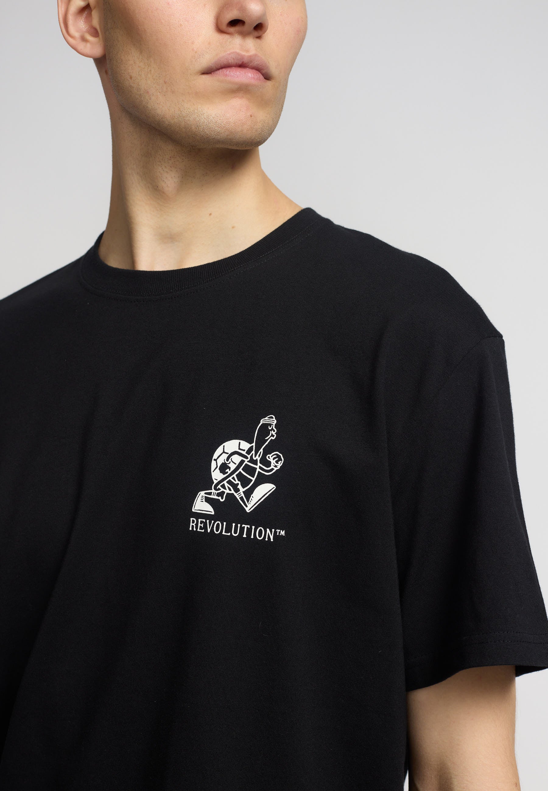 Revolution Printed T-shirt T-Shirts Black