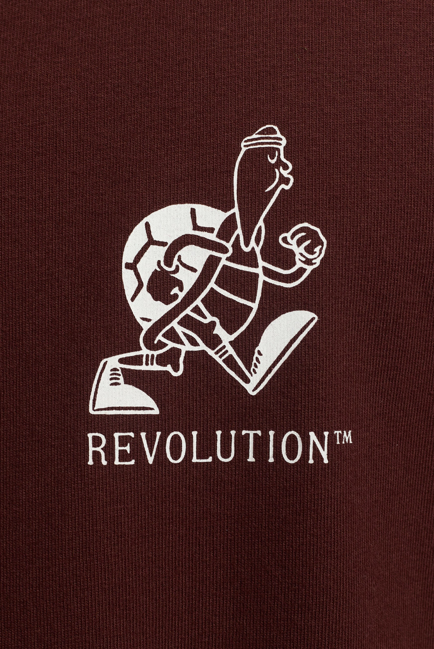 Revolution Printed T-shirt T-Shirts Burgundy