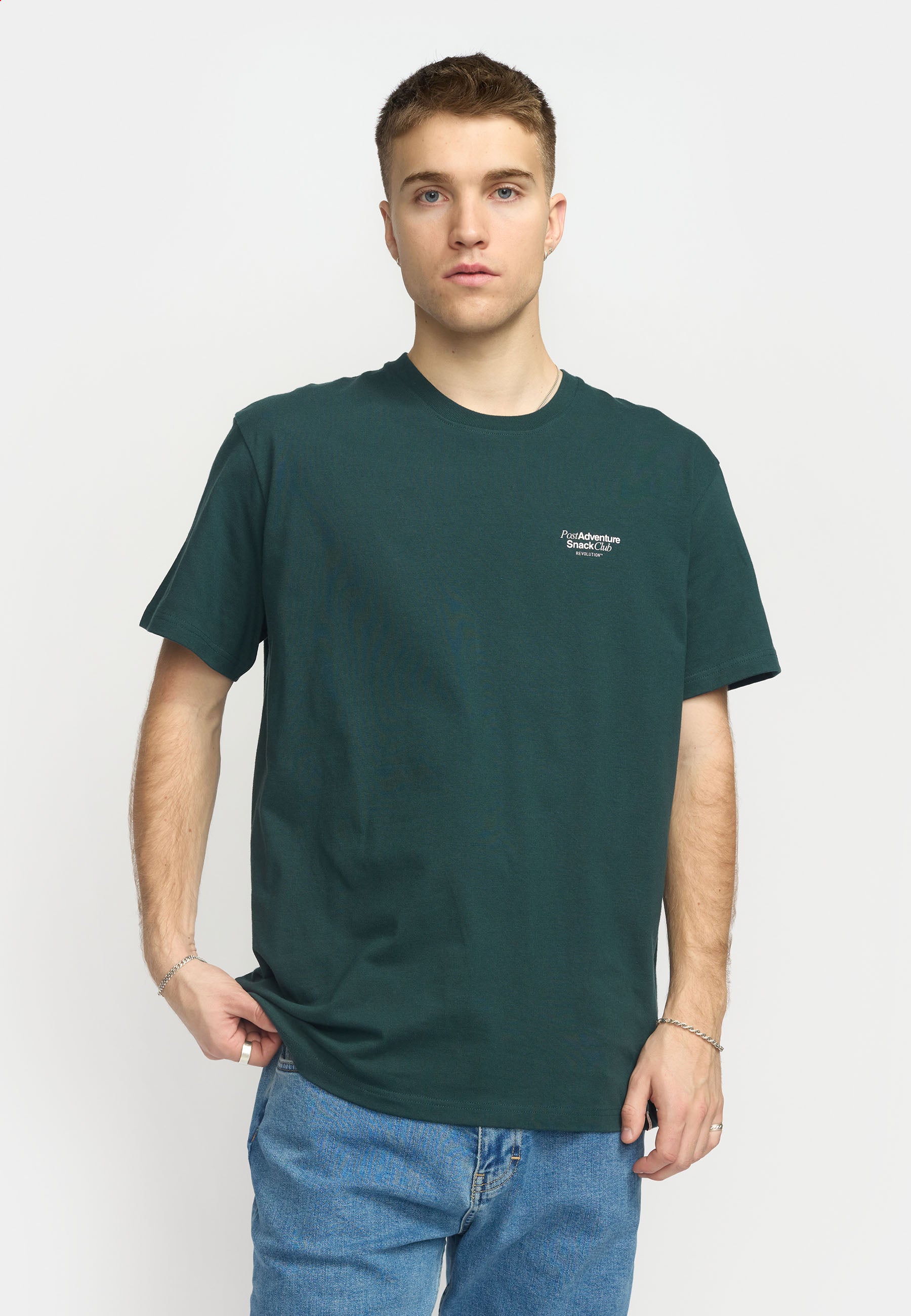 Revolution Printed T-shirt T-Shirts Darkgreen