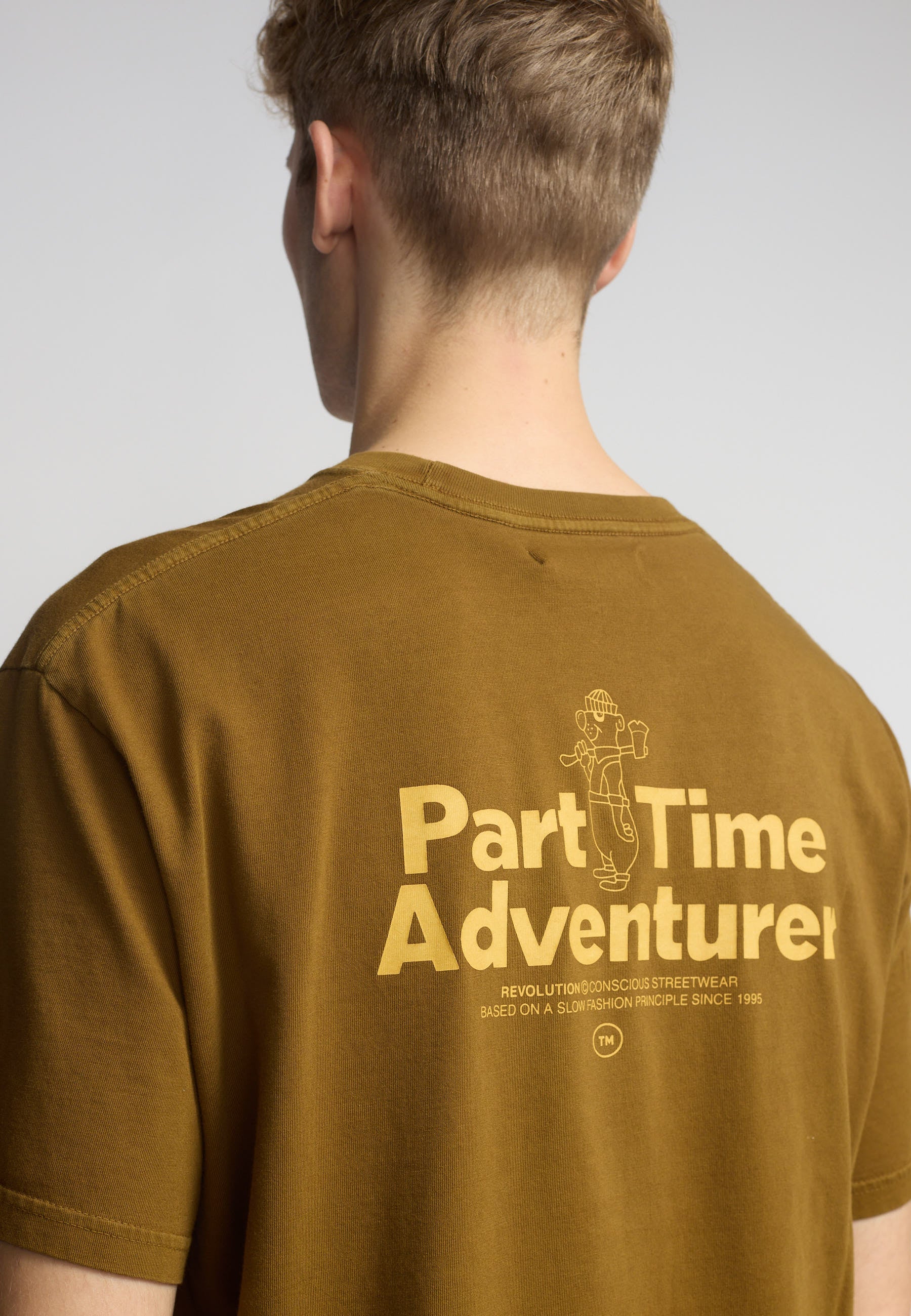 Revolution Printed T-shirt T-Shirts Dustbrown