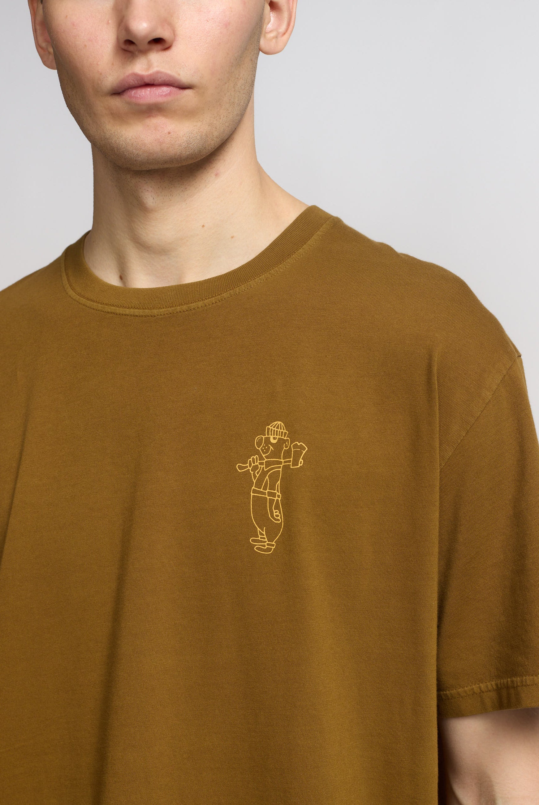 Revolution Printed T-shirt T-Shirts Dustbrown