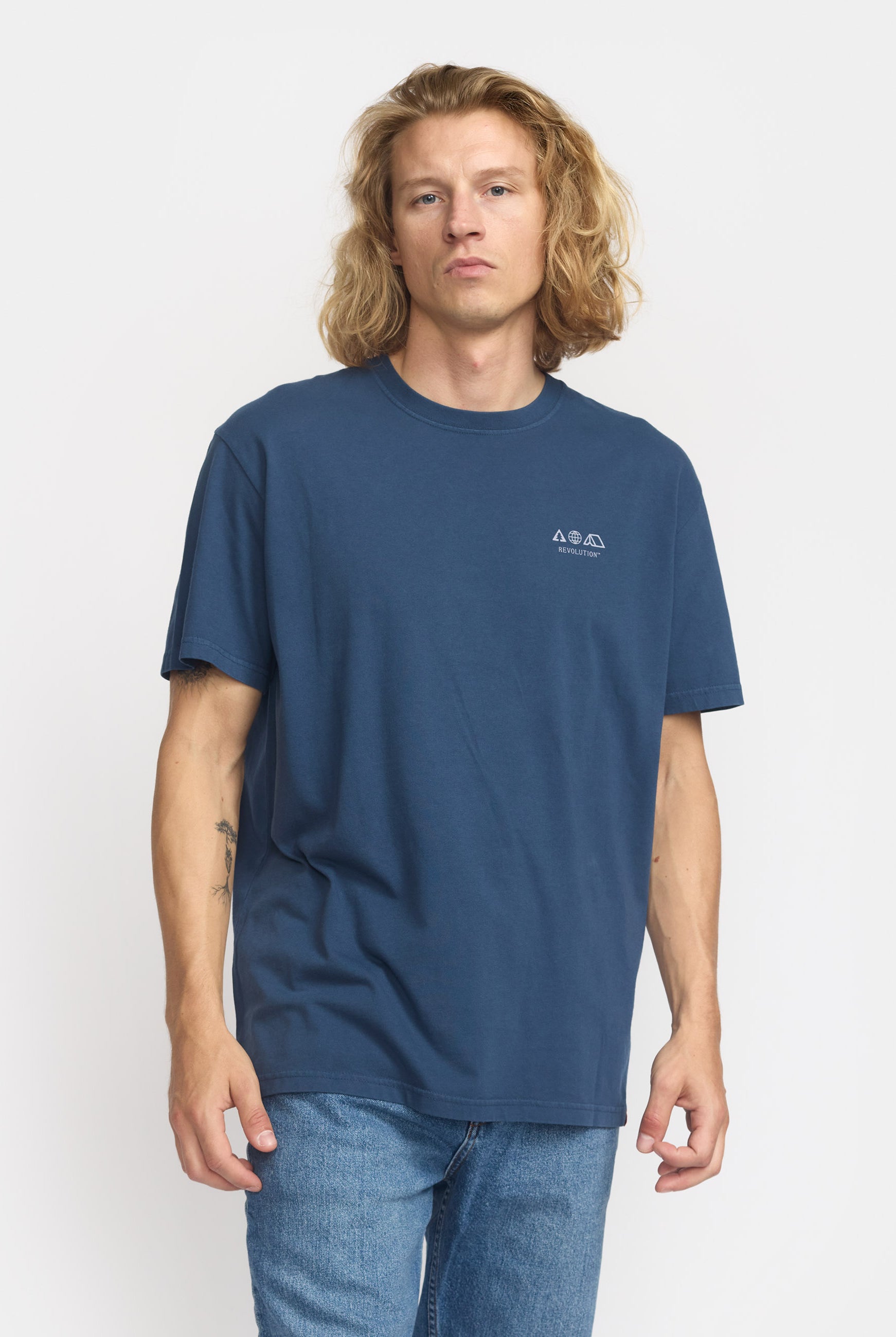 Revolution Printed T-shirt T-Shirts Darkblue