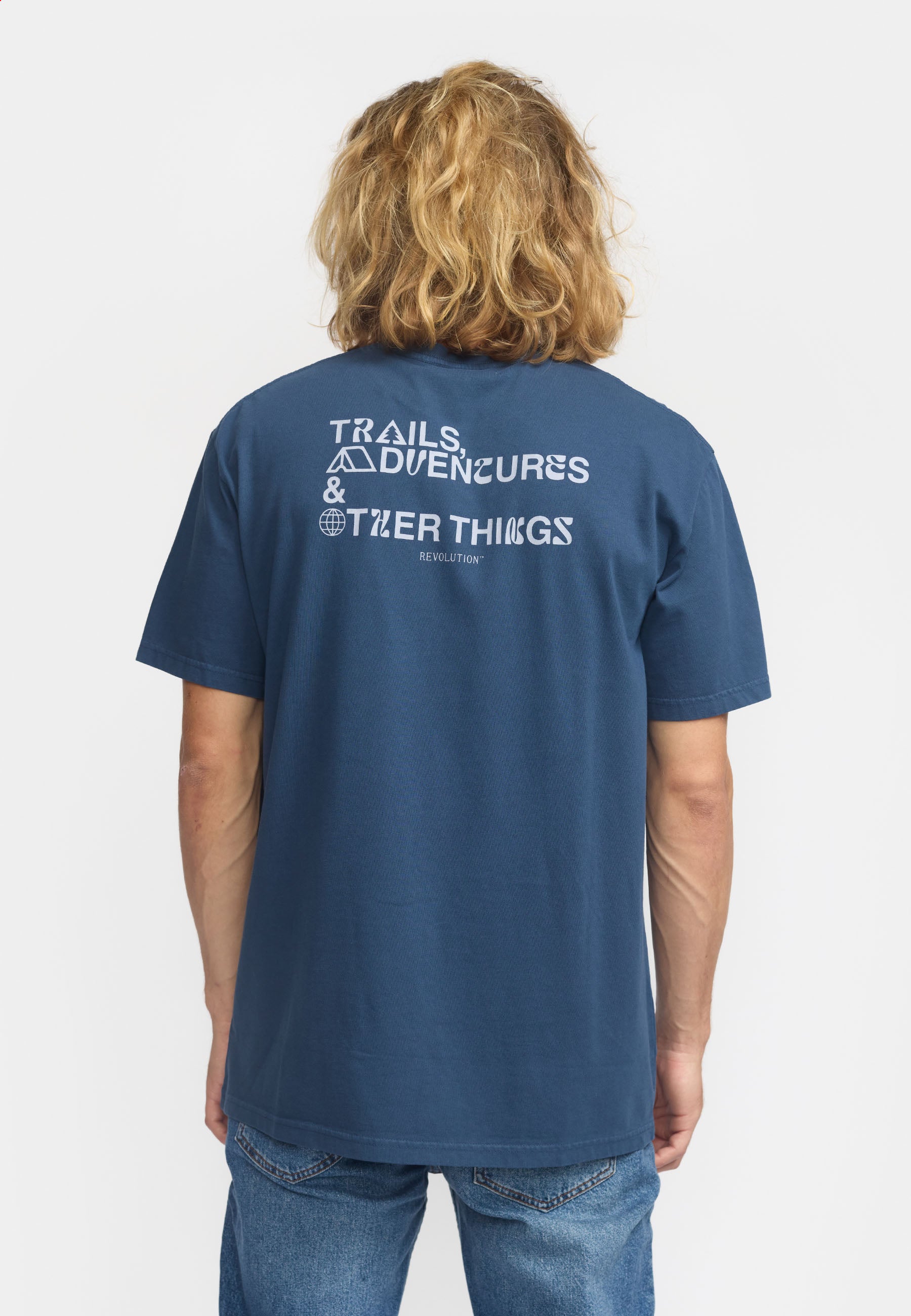 Revolution Printed T-shirt T-Shirts Darkblue