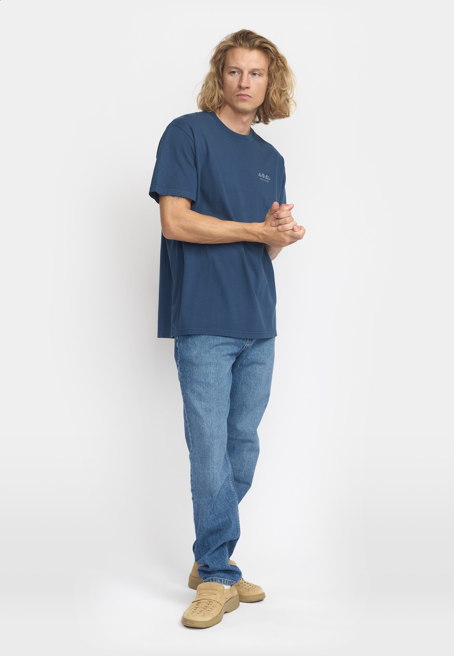 Revolution Printed T-shirt T-Shirts Darkblue