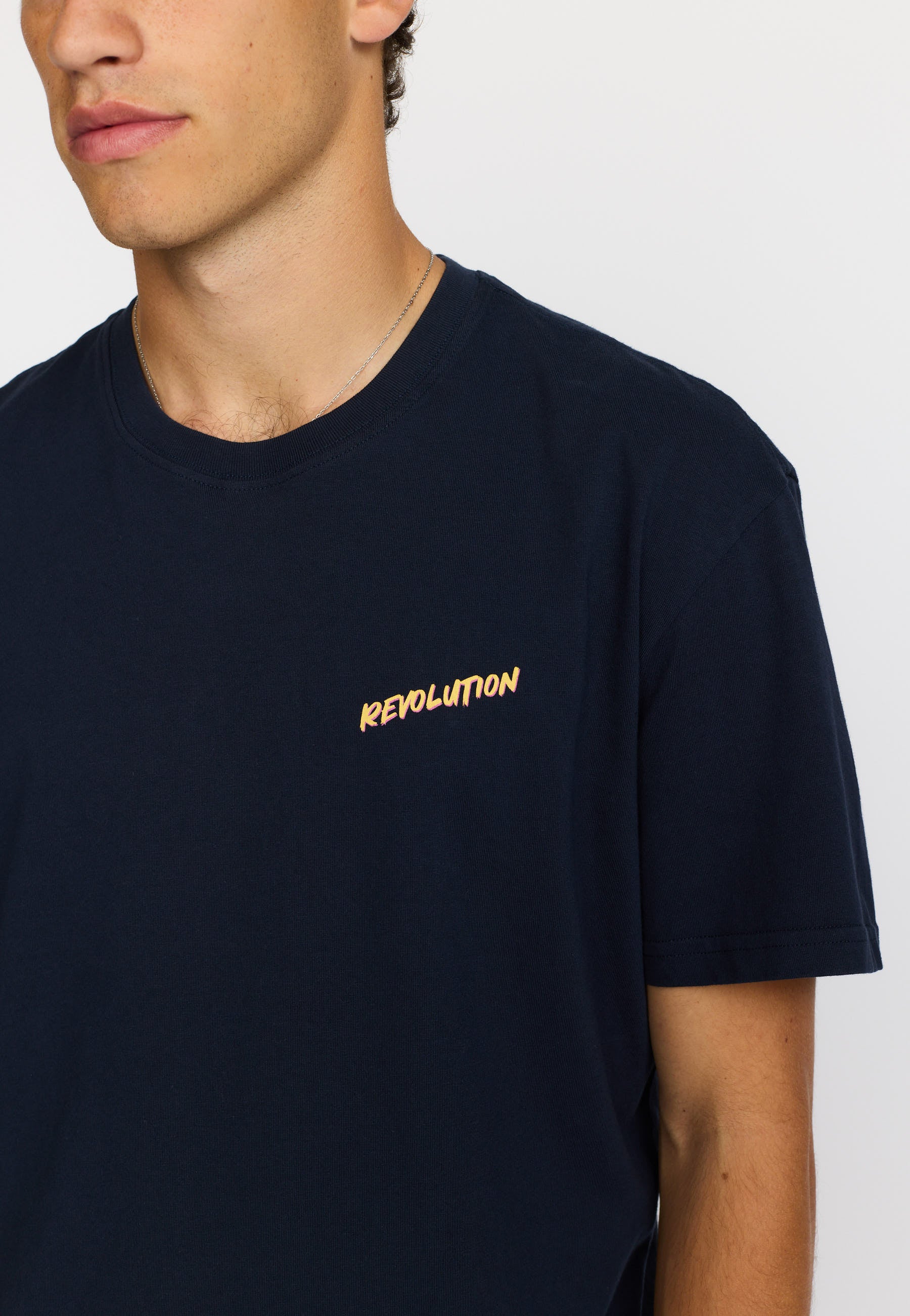 Revolution Printed T-shirt T-Shirts Navy