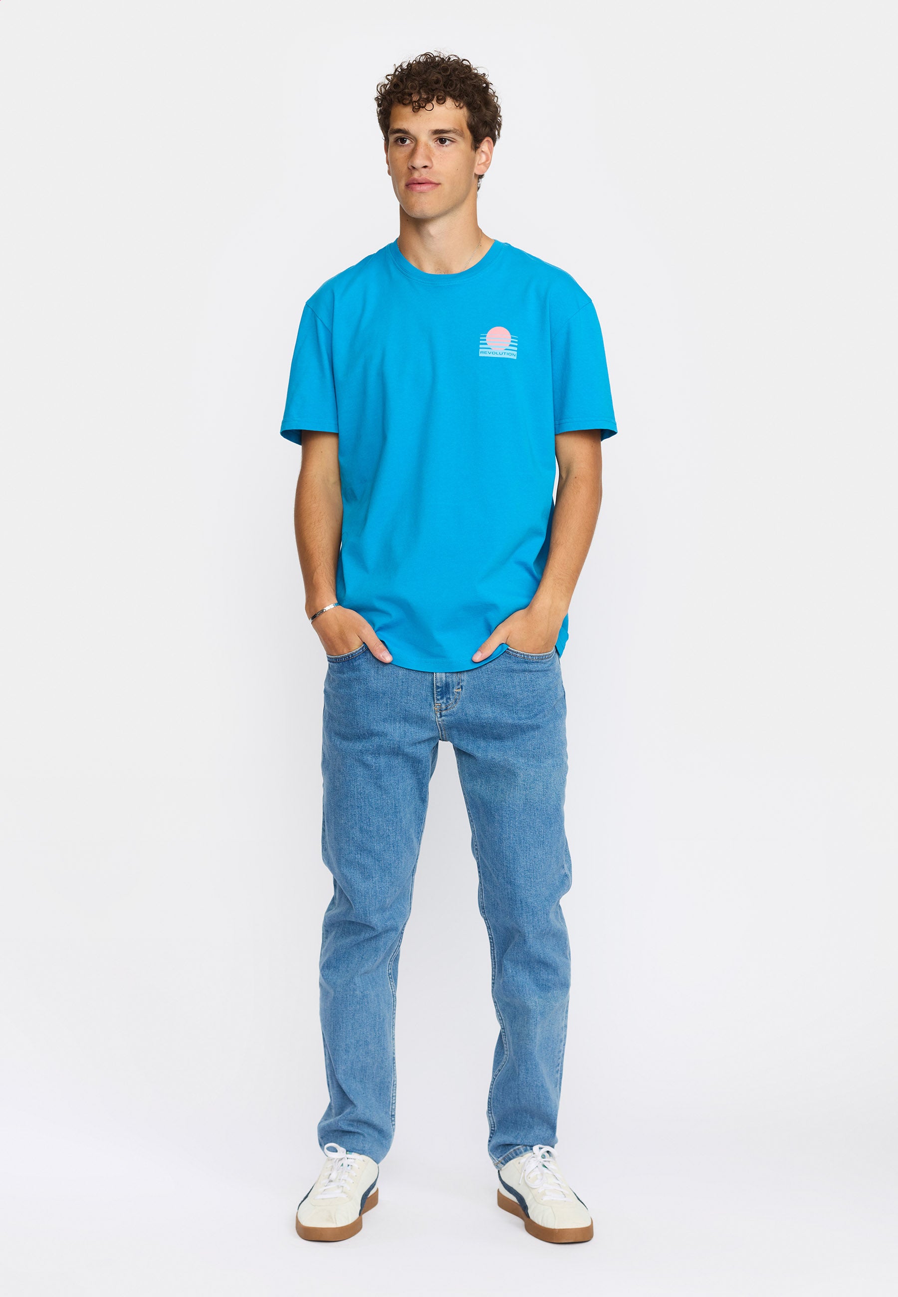 Revolution Printed T-shirt T-Shirts Blue