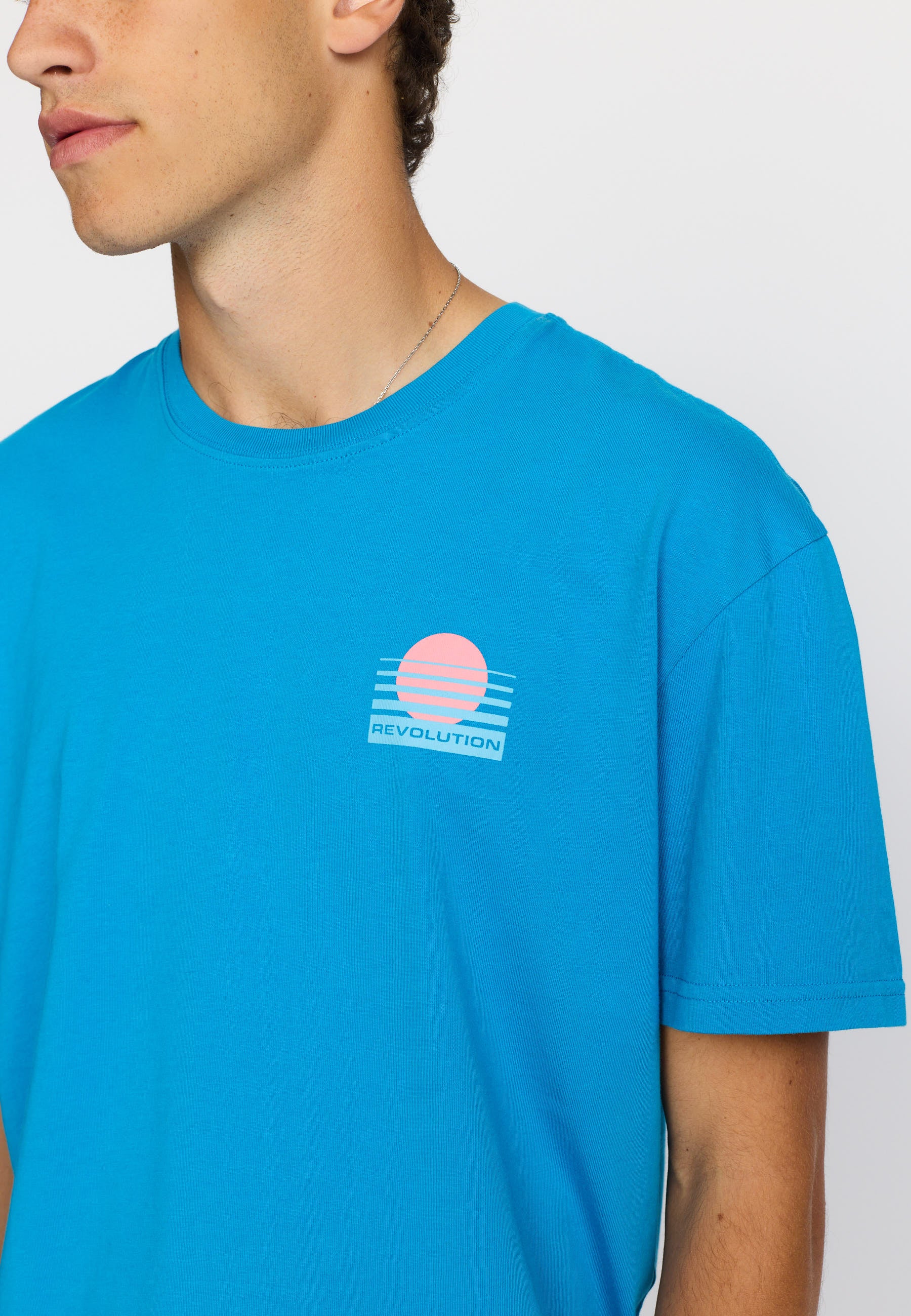 Revolution Printed T-shirt T-Shirts Blue