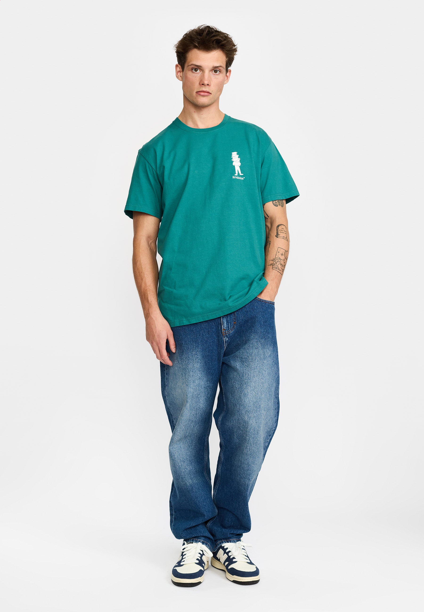 Revolution Printed T-shirt T-Shirts Darkpetrol