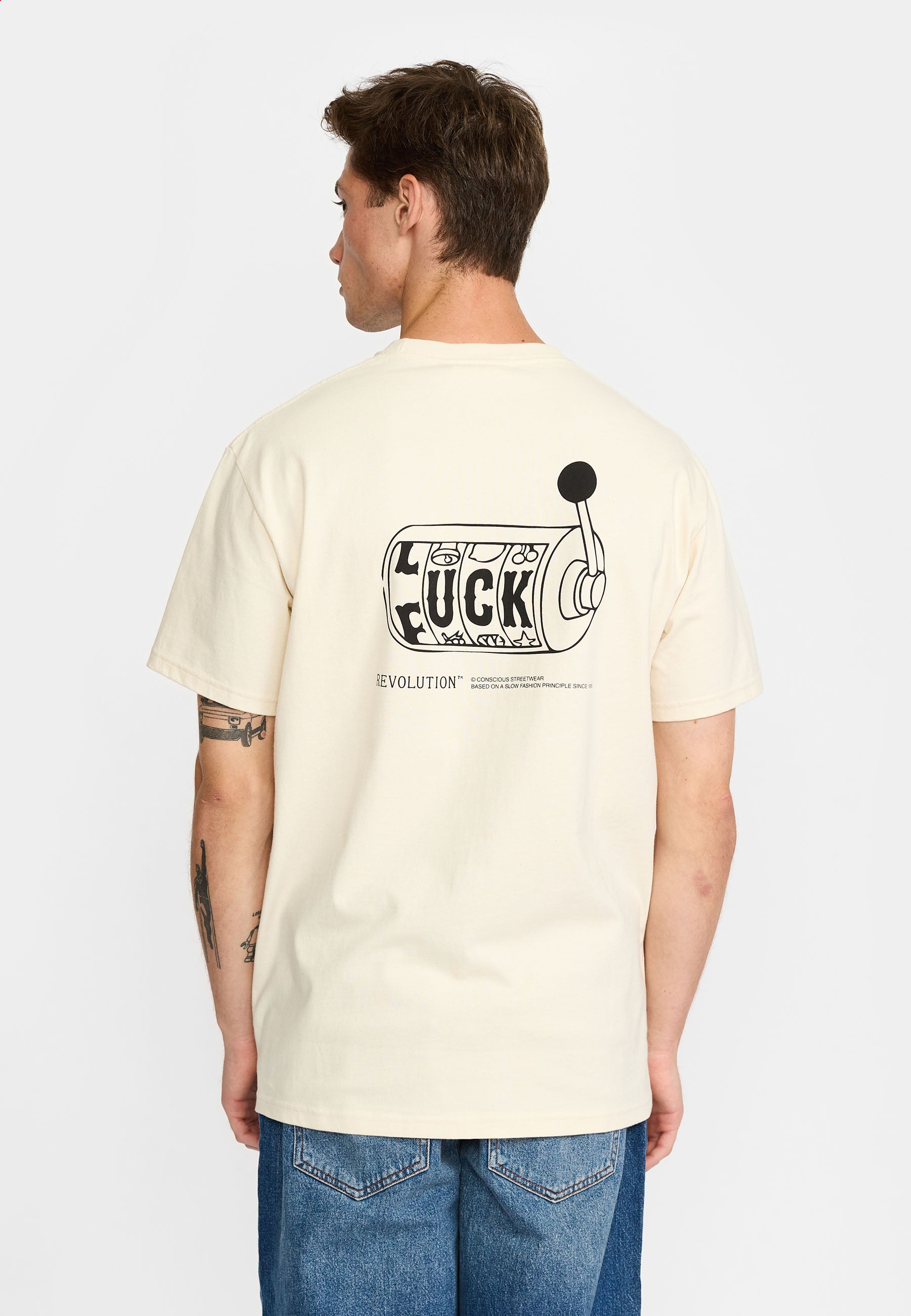 Revolution Printed T-shirt T-Shirts Offwhite